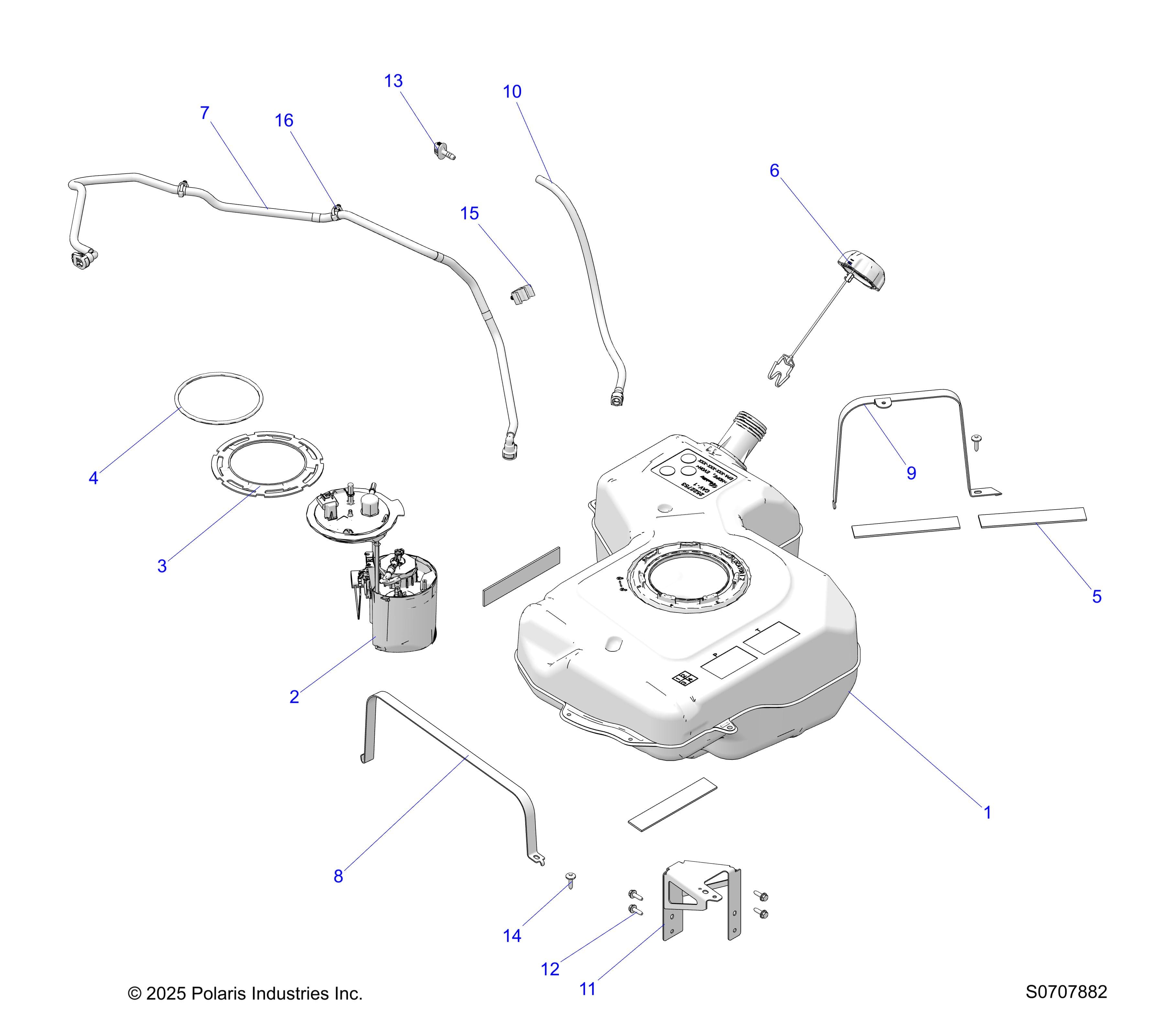 2026 RANGER 1000 XP CREW NSTR ULTIMATE — FUEL SYSTEM diagram