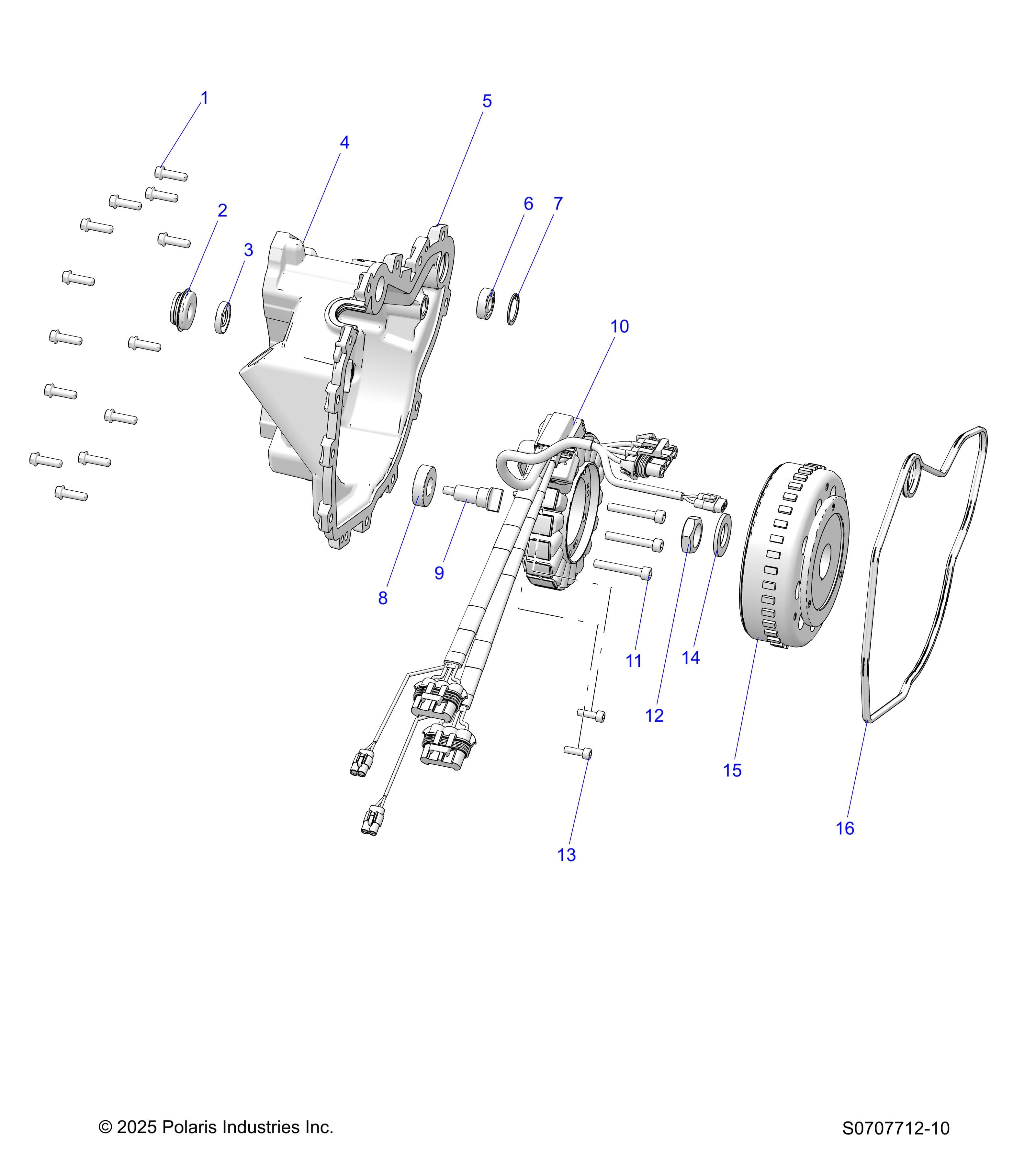 2026 RANGER 500 — ENGINE, STATOR COVER & FLYWHEEL diagram