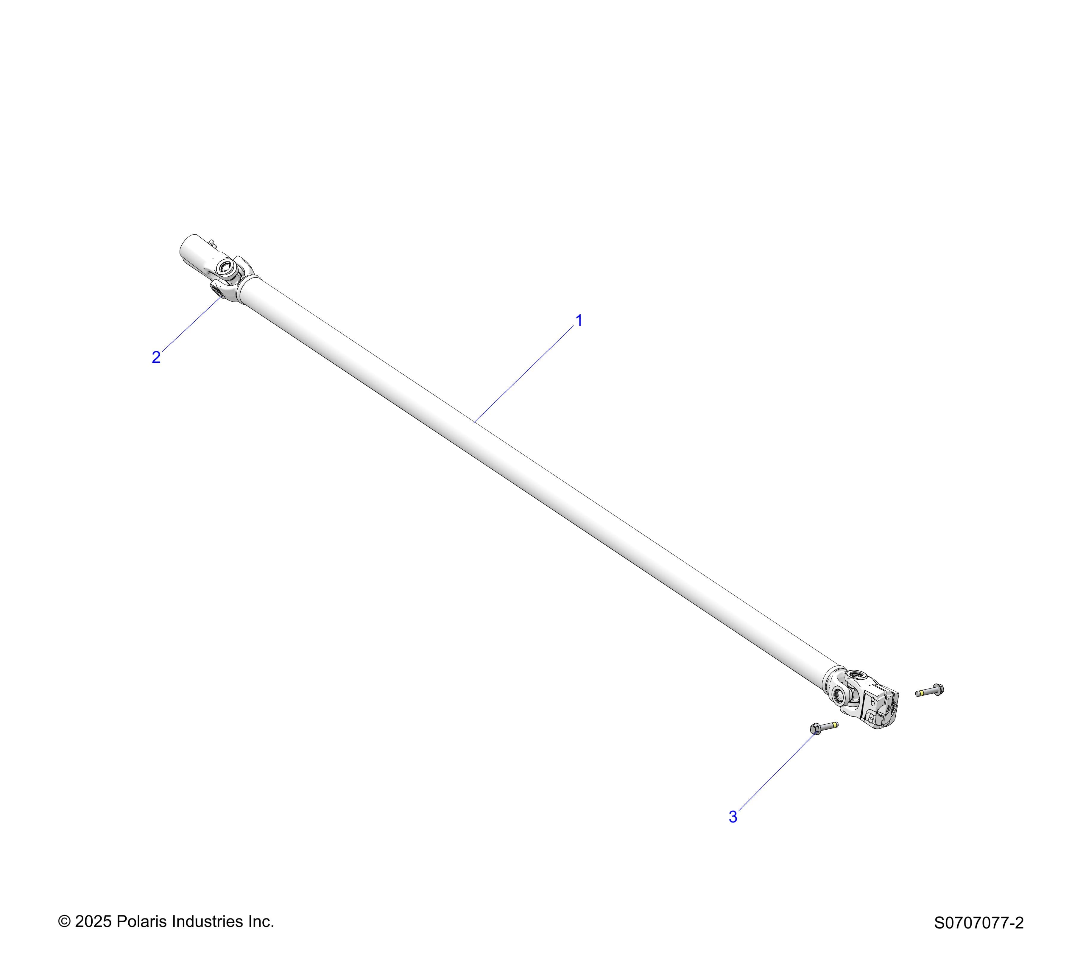 2026 RANGER 1000 CABBED — DRIVE TRAIN, FRONT PROP SHAFT diagram