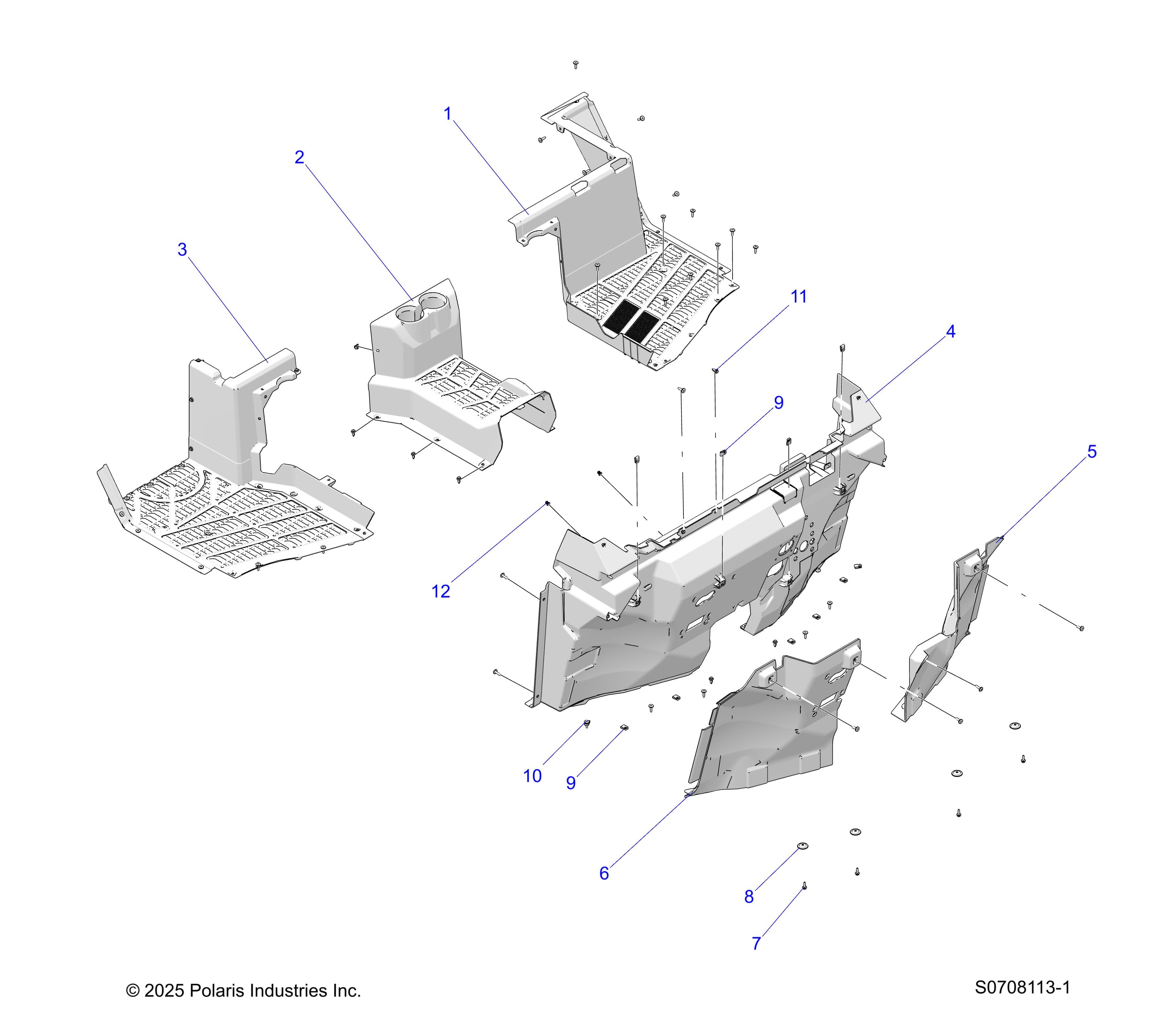 2026 RANGER 1000 XP NSTR ULTIMATE TRAIL BOSS — BODY, FLOOR diagram