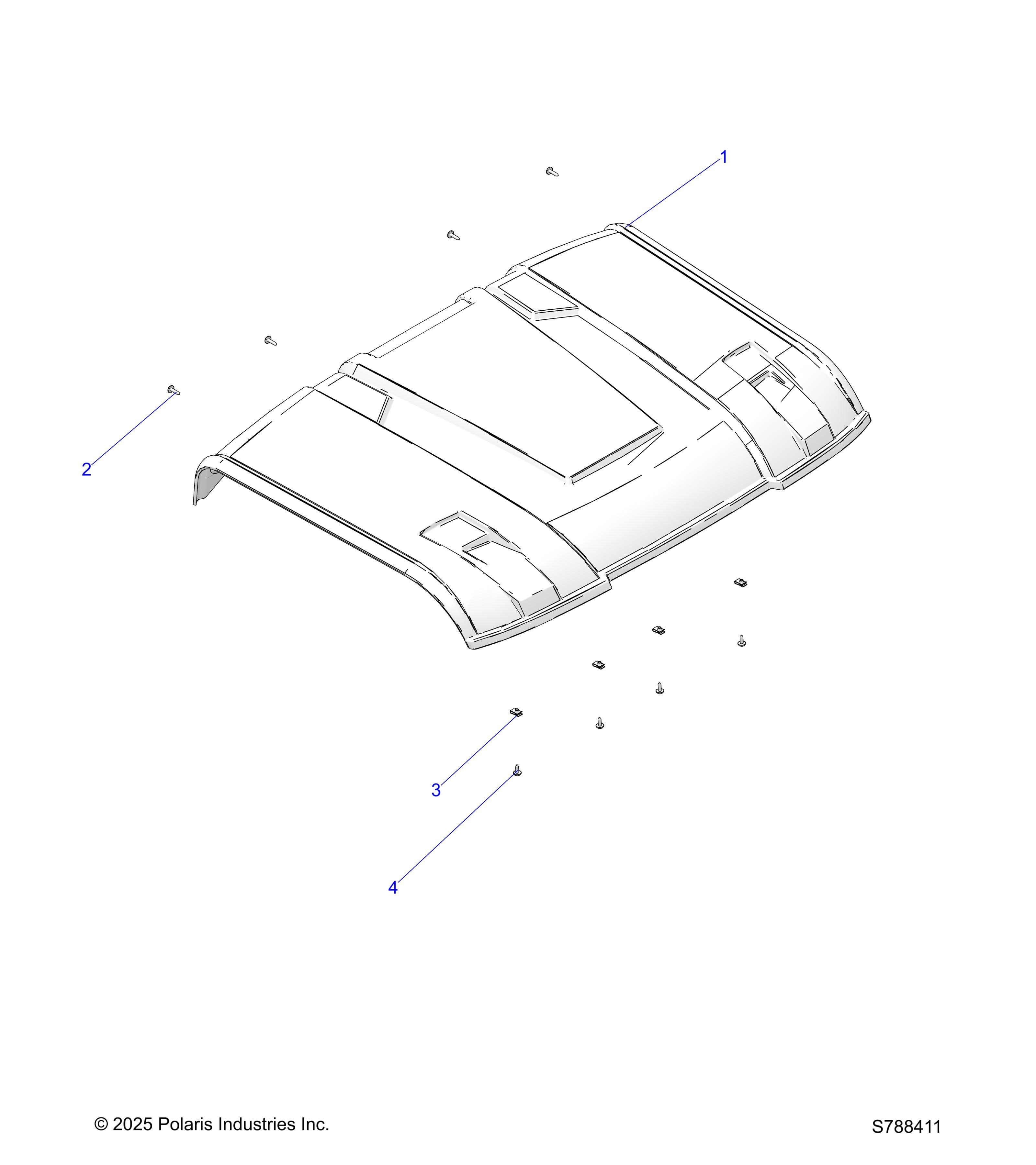 2026 RANGER 500 — BODY, ROOF diagram