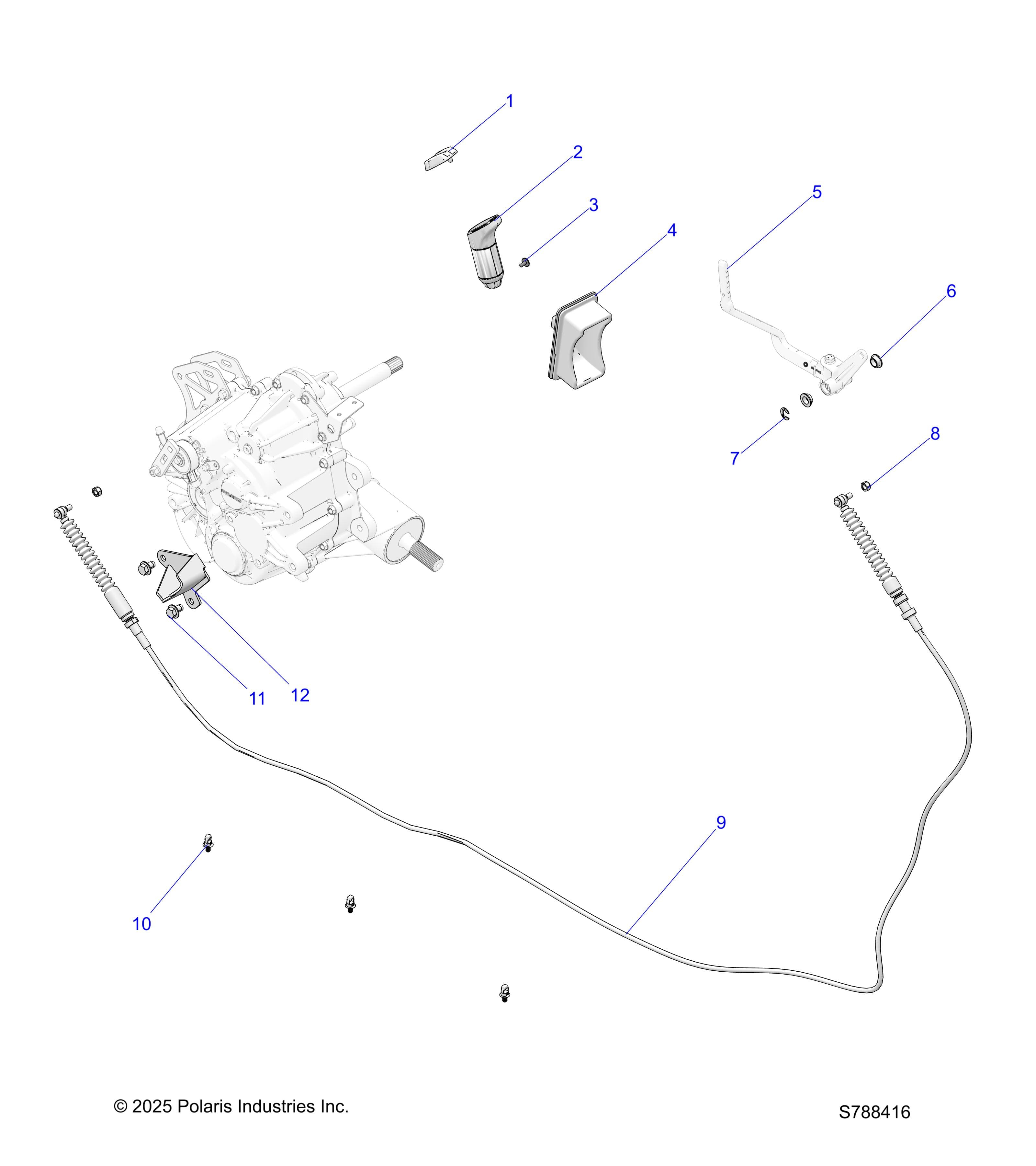 2026 RANGER 500 — DRIVE TRAIN, GEAR SELECTOR diagram