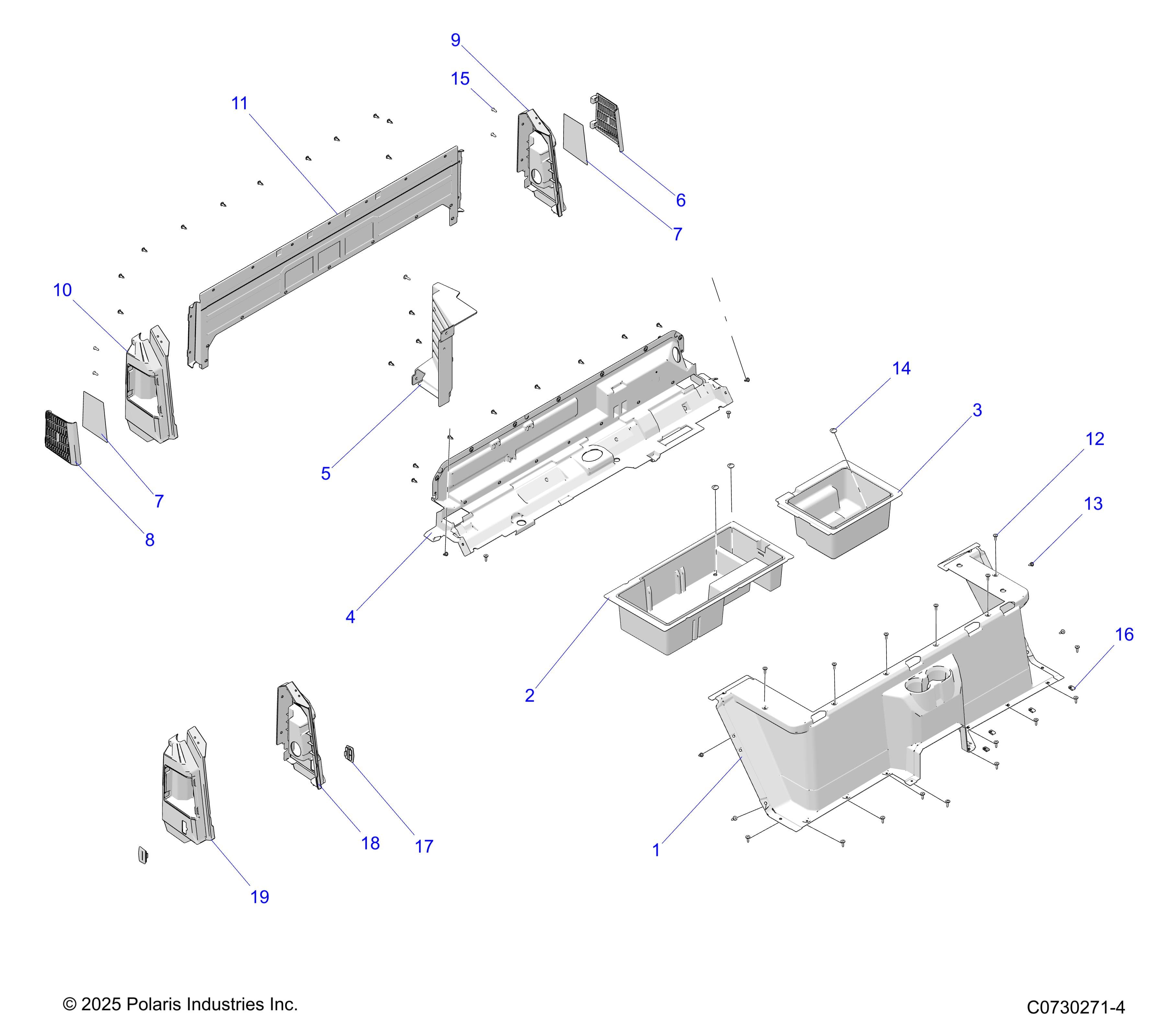 2026 RANGER 1000 CABBED — BODY, REAR CLOSEOFF & FENDERS diagram