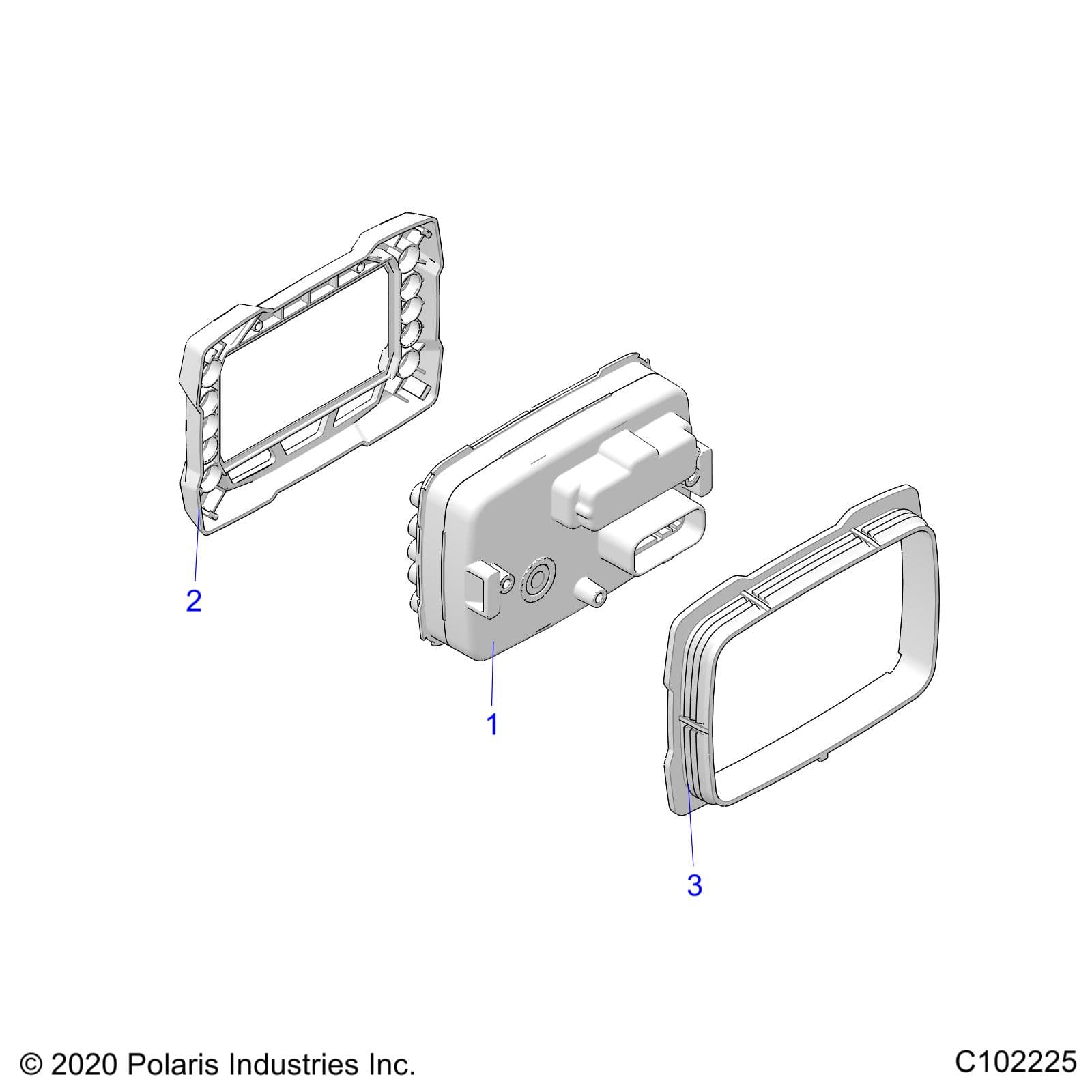 2026 SPORTSMAN 850 MUD 49S R01 - A26SXN85A7 — ELECTRICAL, GAUGES and INDICATORS - A26SXN85A7 (C102225) diagram