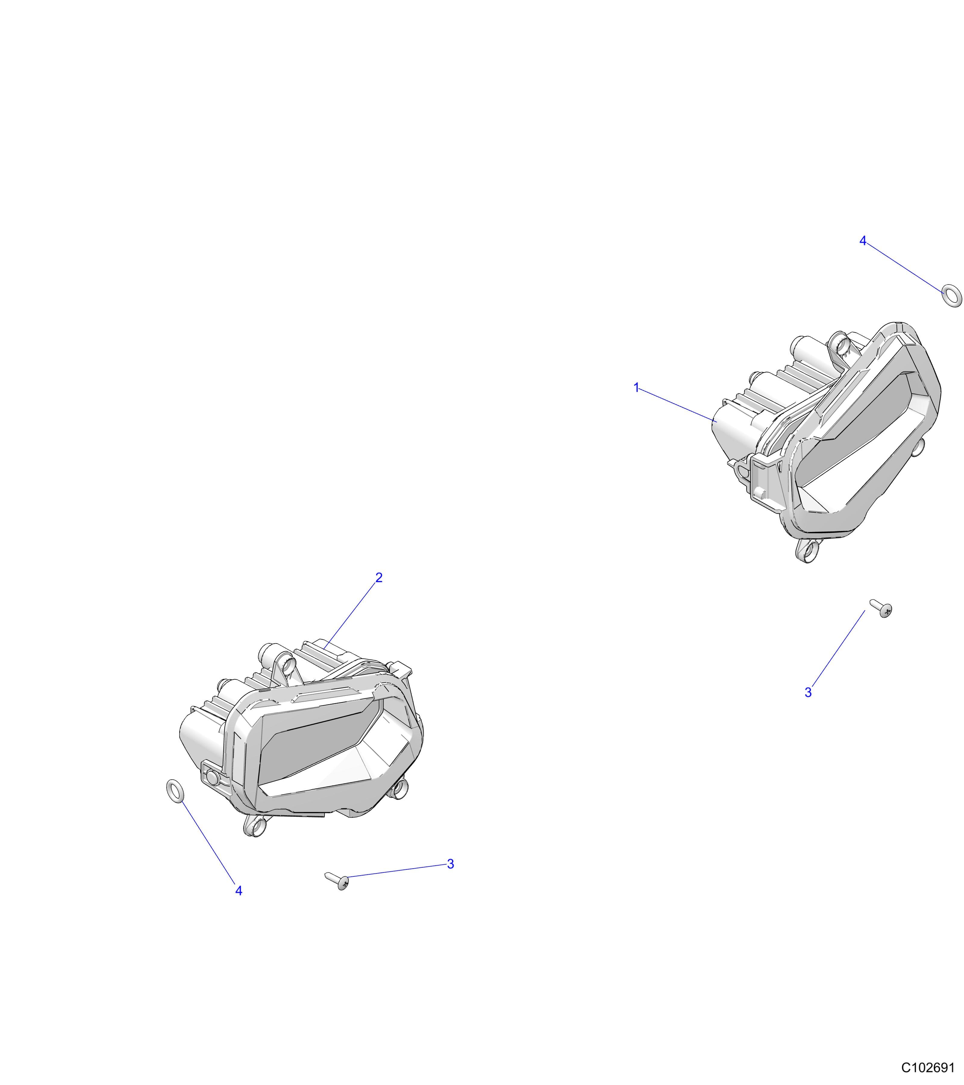 2026 SPORTSMAN 850 MUD 49S R01 - A26SXN85A7 — ELECTRICAL, HEADLIGHTS - A26SXN85A7 (C102691) diagram
