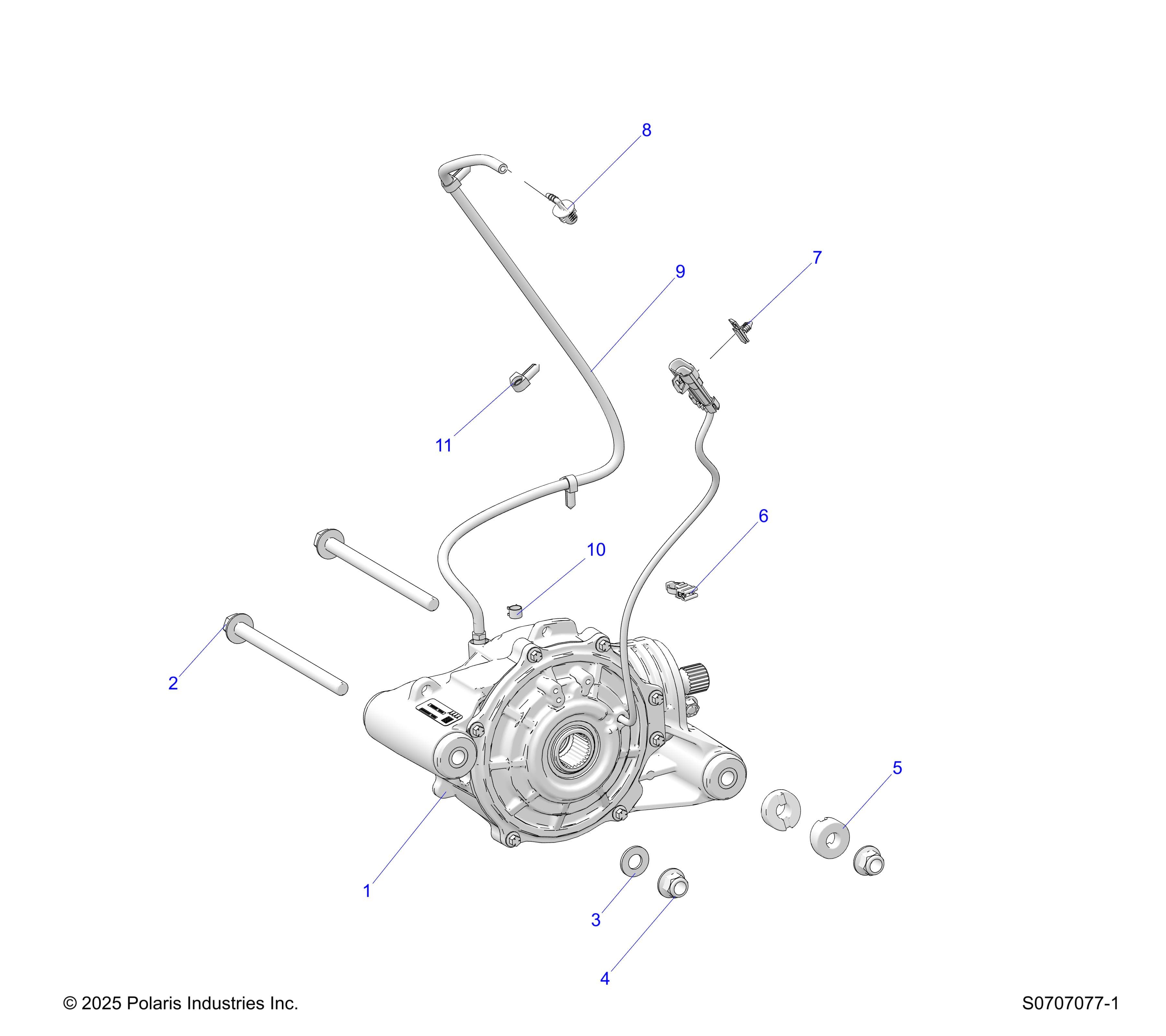 2026 RANGER 1000 CABBED — DRIVE TRAIN, FRONT GEARCASE MOUNTING diagram
