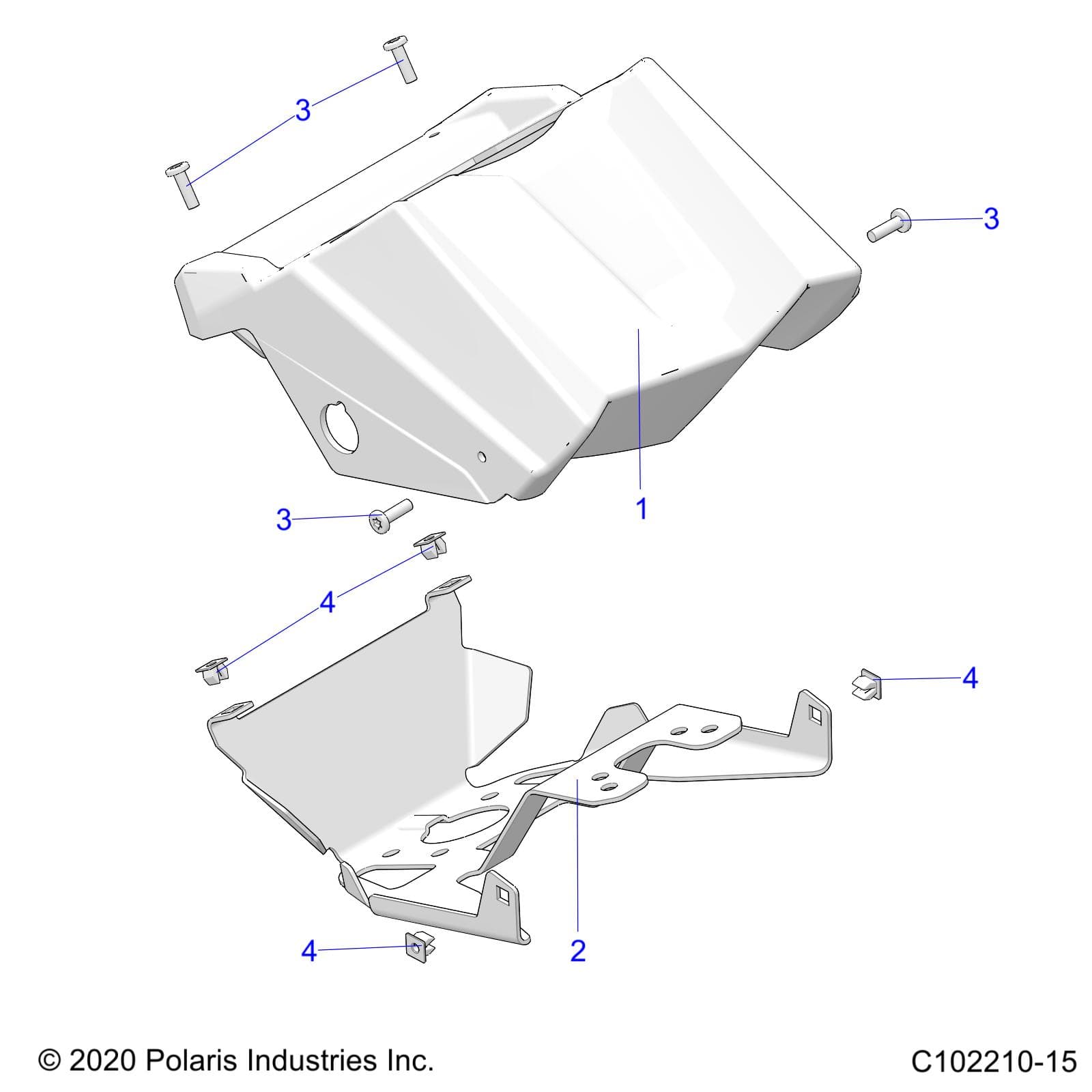 2026 SPORTSMAN XP 1000 MUD R01 - A26SXM95AR — BODY, GAUGE POD - A26SXM95AR (C102210-15) diagram