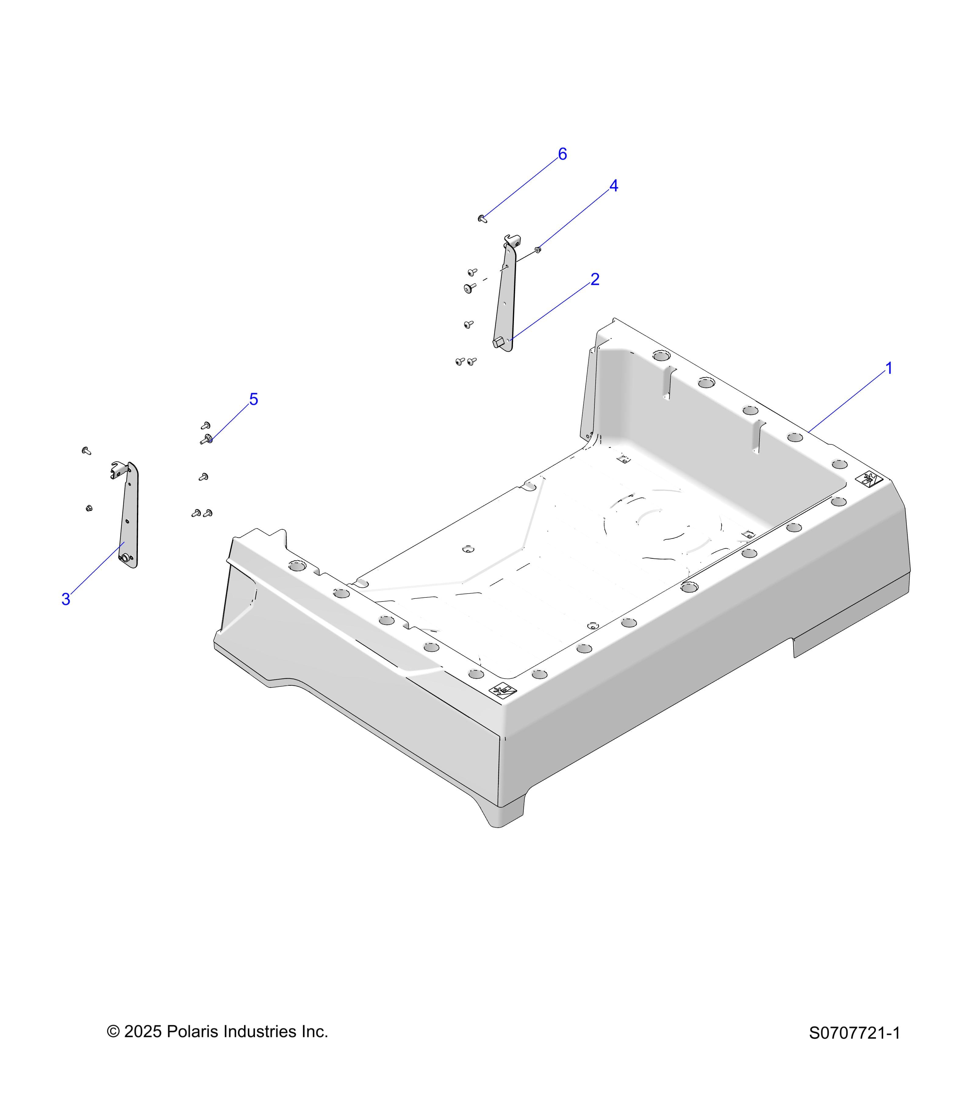 2026 RANGER 500 — BODY, BOX ASSEMBLY diagram