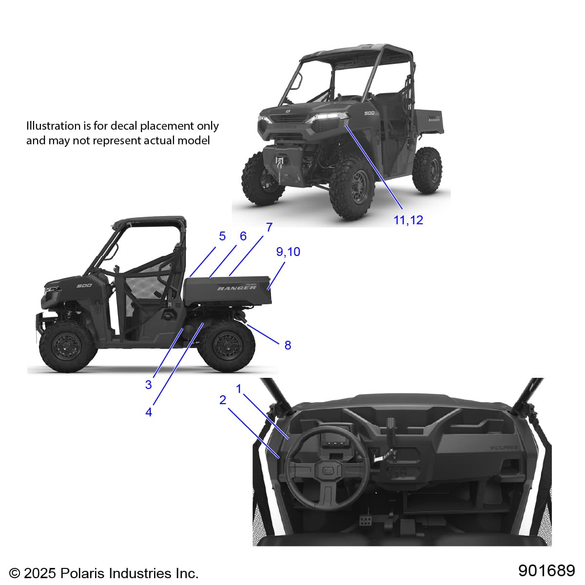 2026 RANGER 500 — BODY, DECALS, GENERAL diagram