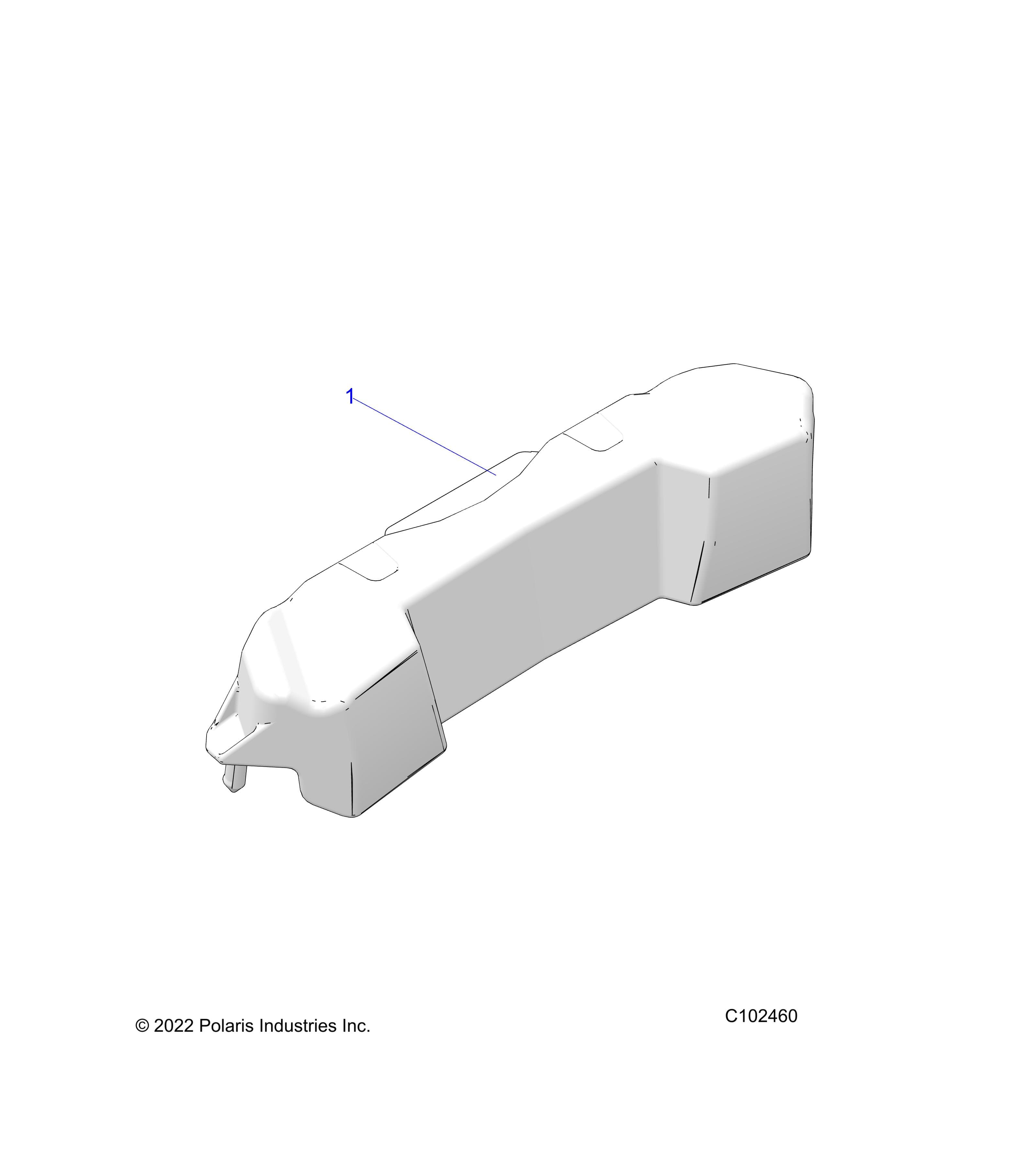 2026 SPORTSMAN 570 EPS TRAIL PACKAGE — BODY, REAR STORAGE - A26SHY57AL/AS (C102460) diagram