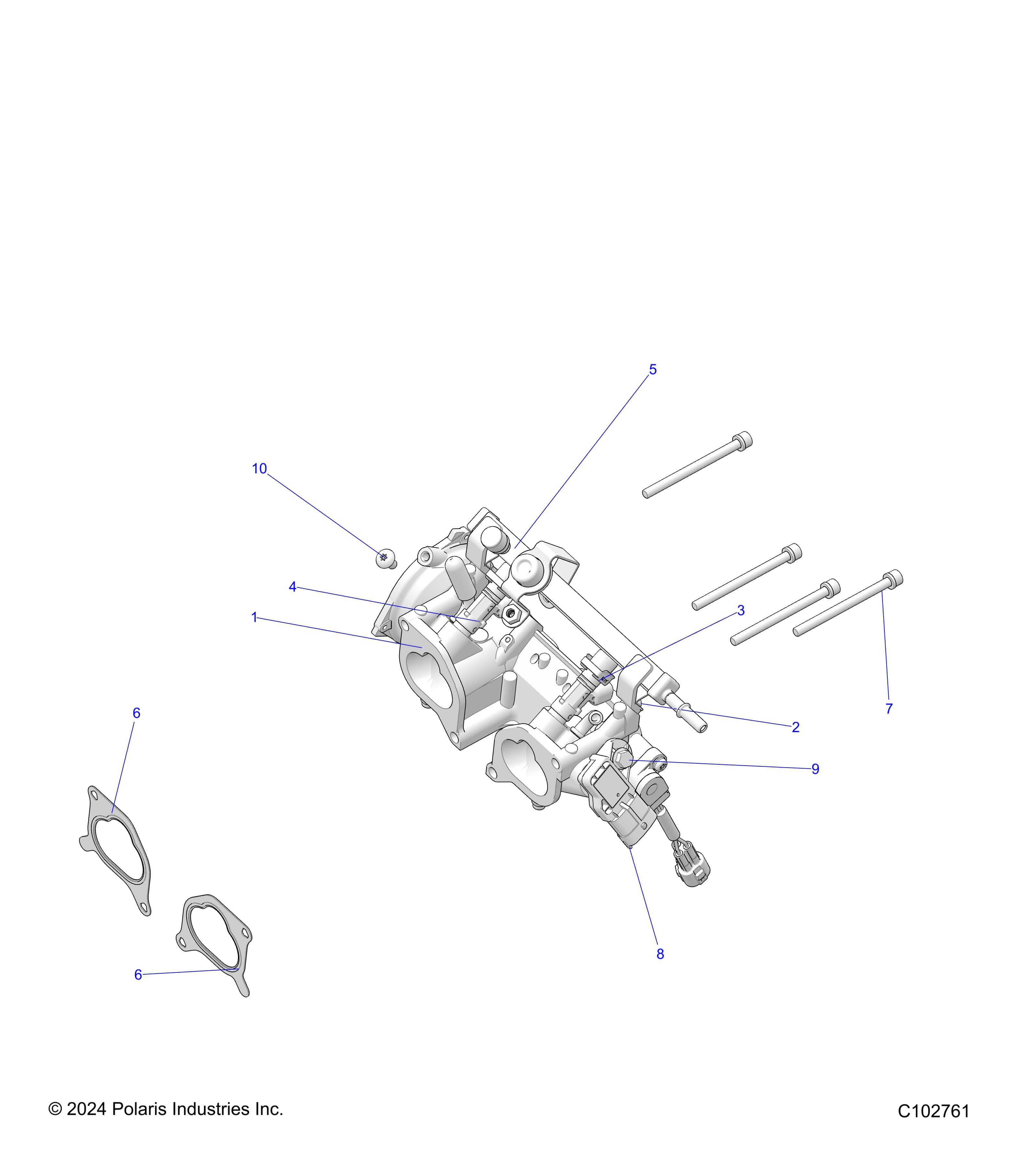 2026 SCRAMBLER XP 1000 S 49S R01 - A26SGE95AB — ENGINE, THROTTLE BODY - A26SGE95AB (C102761) diagram