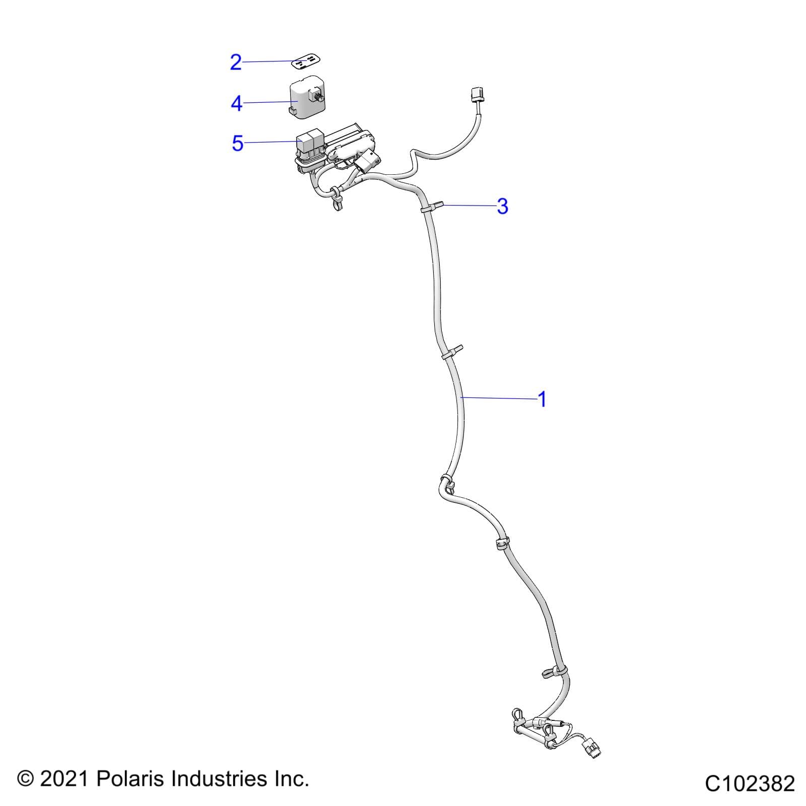 2026 SPORTSMAN 1000 ULTIMATE 49S R01 - A26SXR95AG — ELECTRICAL, HARNESS, PLOWMODE JUMPER - A26SXR95AG (C102382) diagram