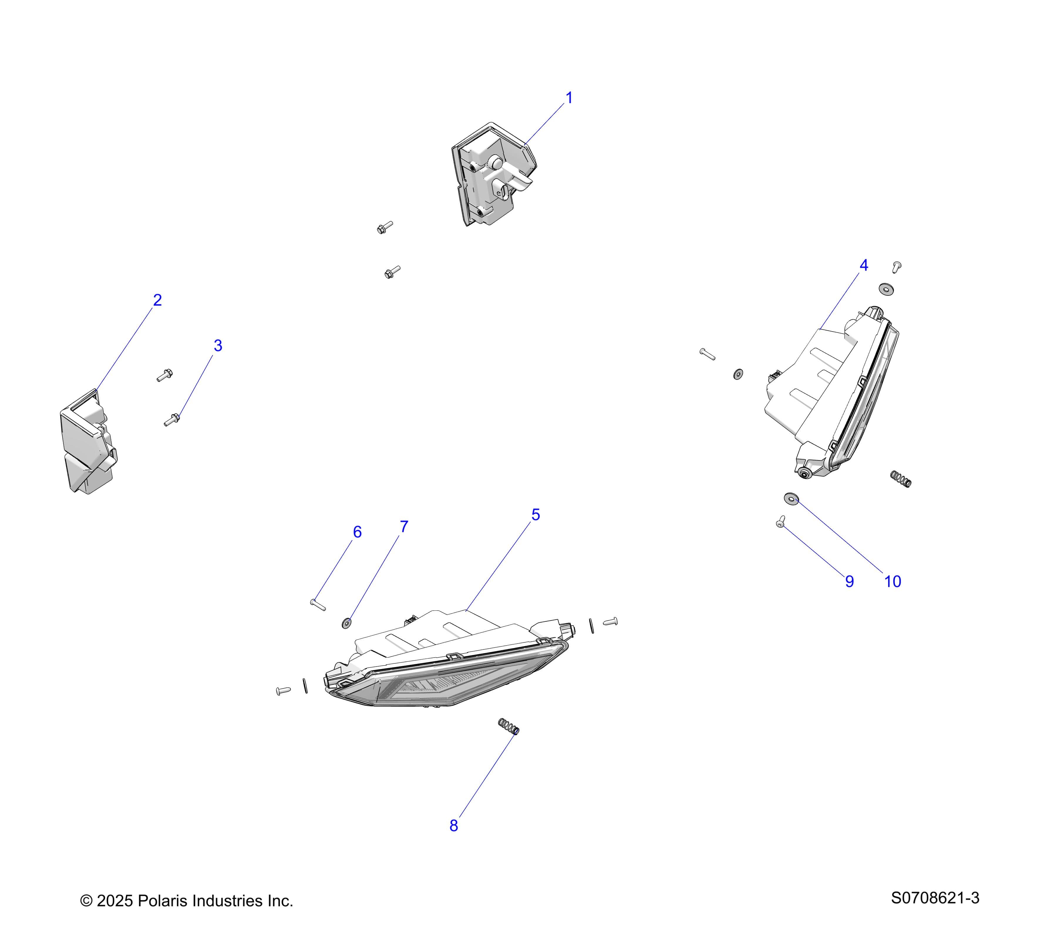 2026 RANGER 1000 CREW EPS — ELECTRICAL, HEADLIGHTS & TAILLIGHTS diagram