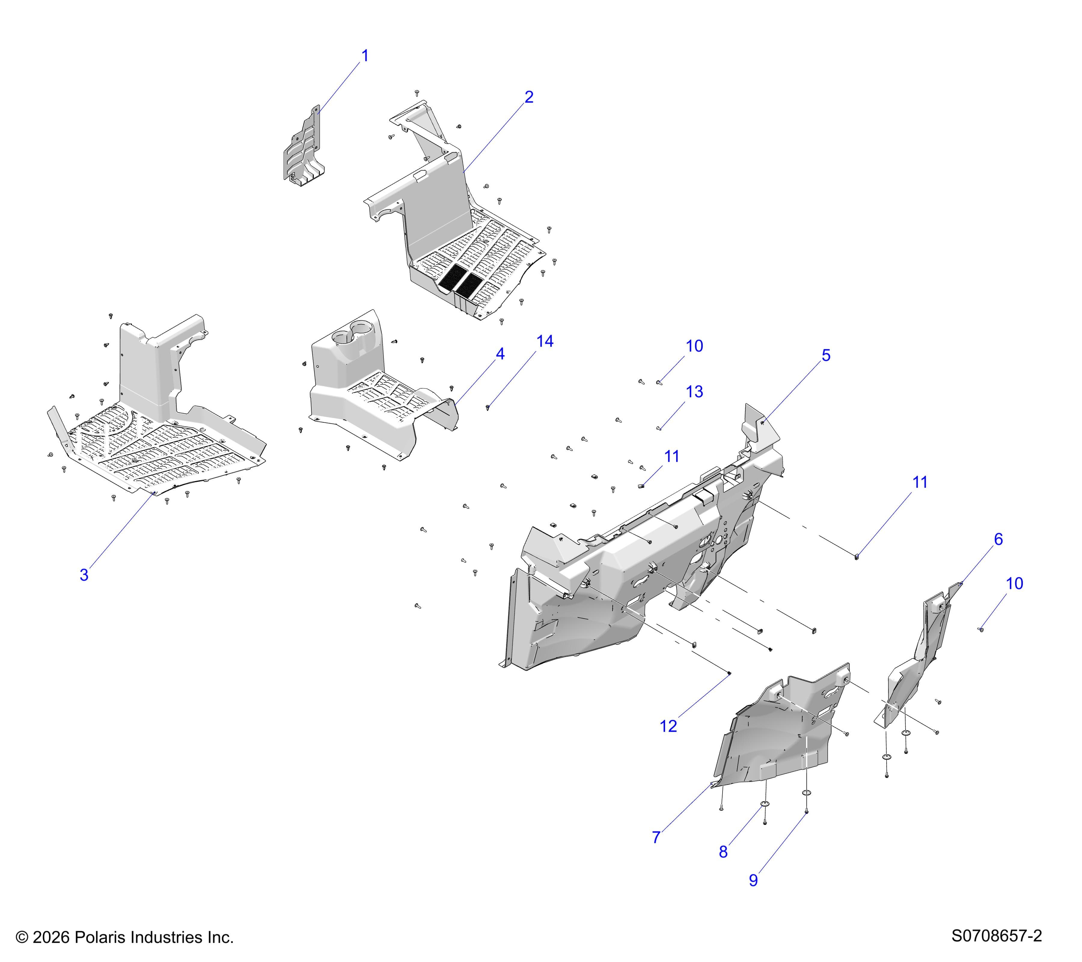 2026 RANGER 1000 XP NSTR — BODY, FLOOR diagram
