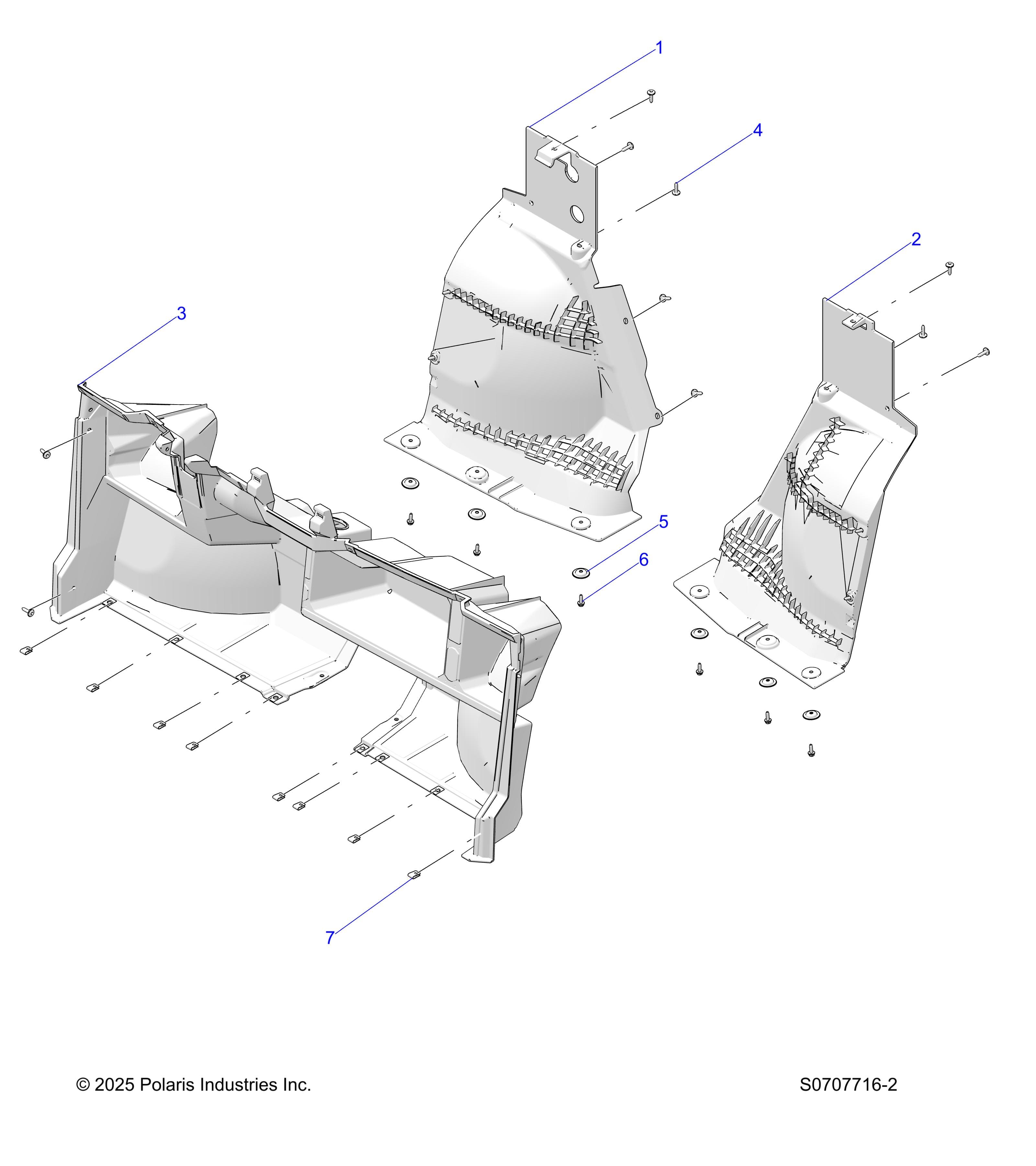 2026 RANGER 500 — BODY, FLOOR FRONT diagram