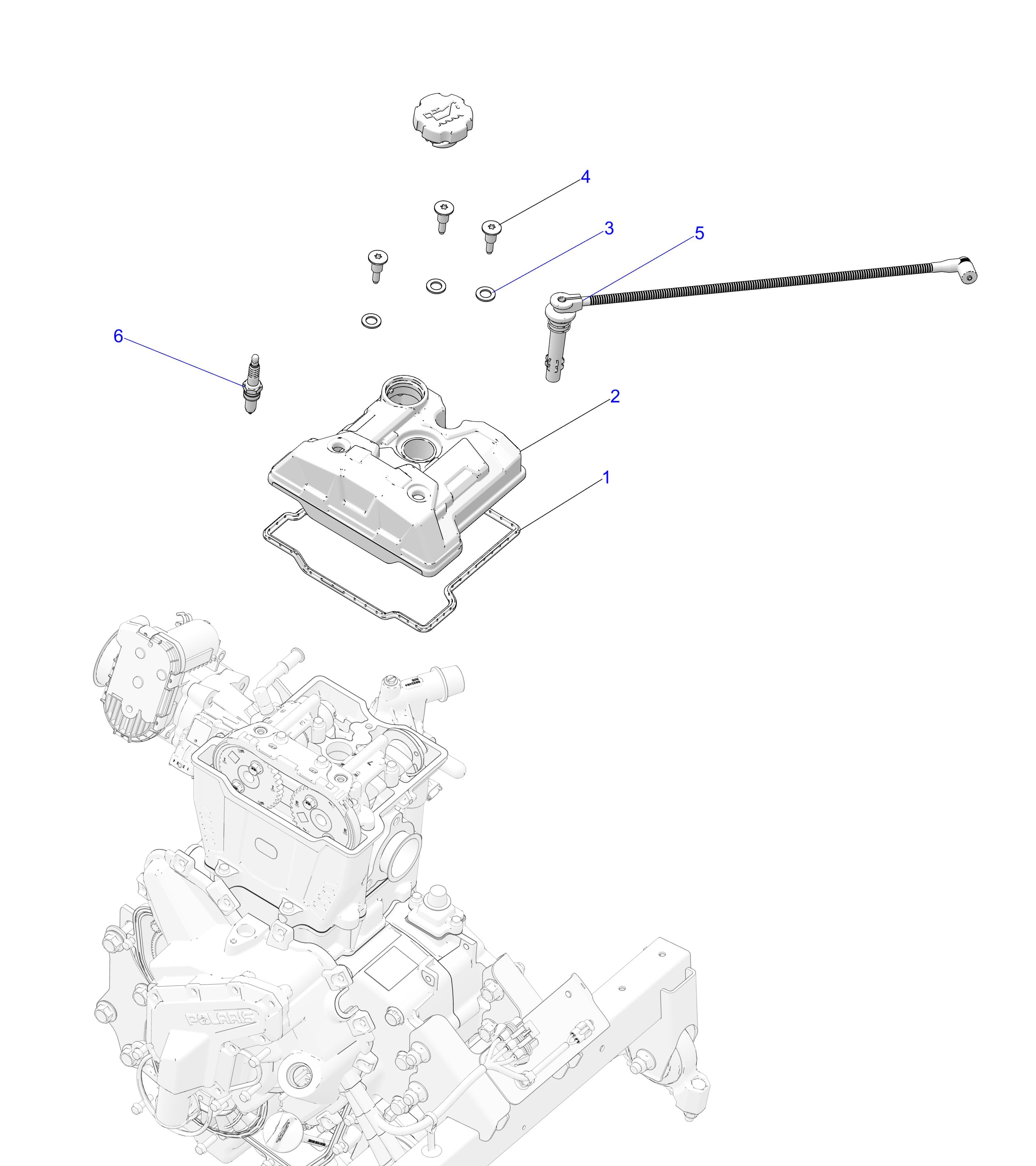 2026 RANGER 500 — ENGINE, VALVE COVER diagram
