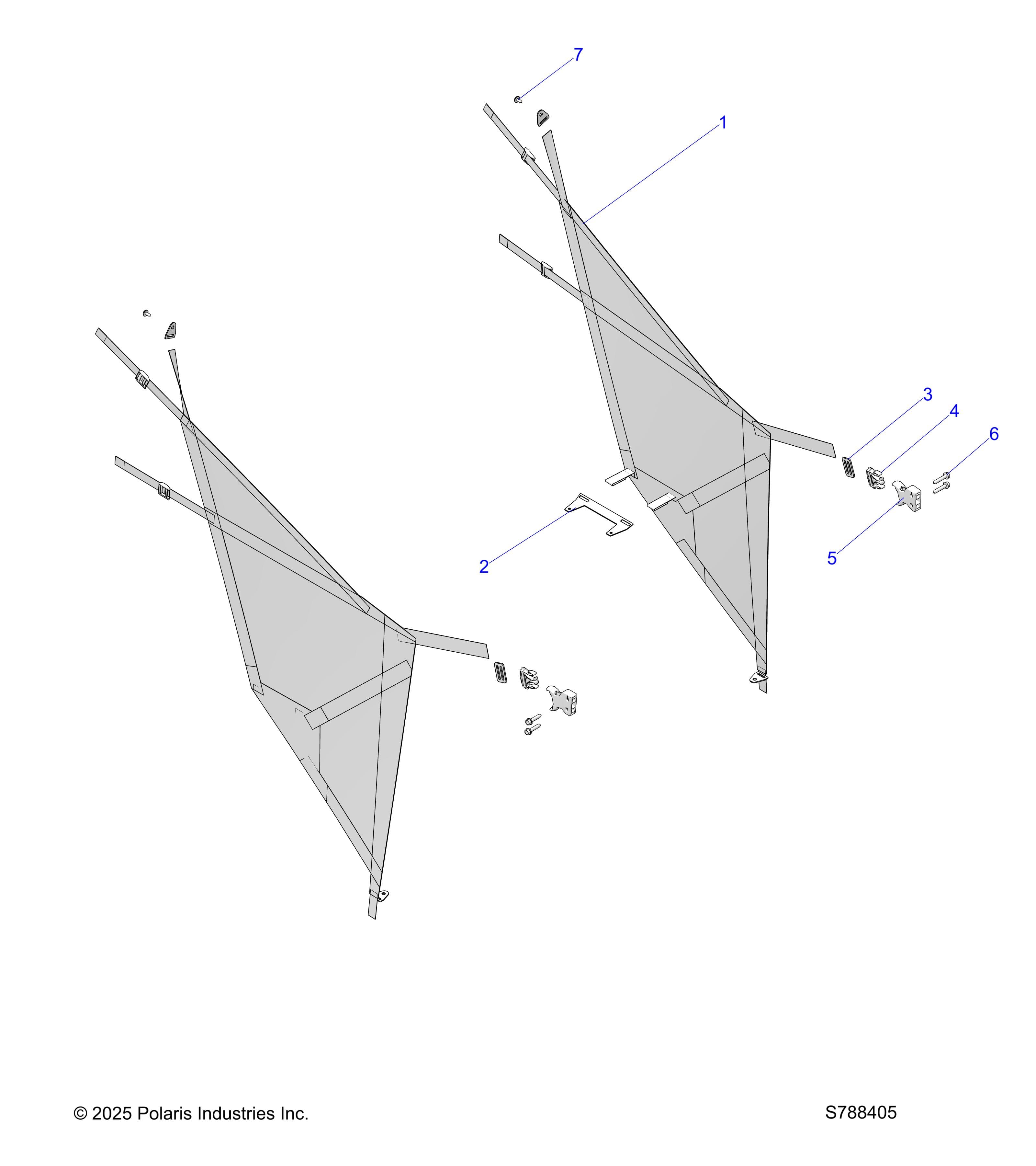 2026 RANGER 500 — BODY, SIDE NETS diagram