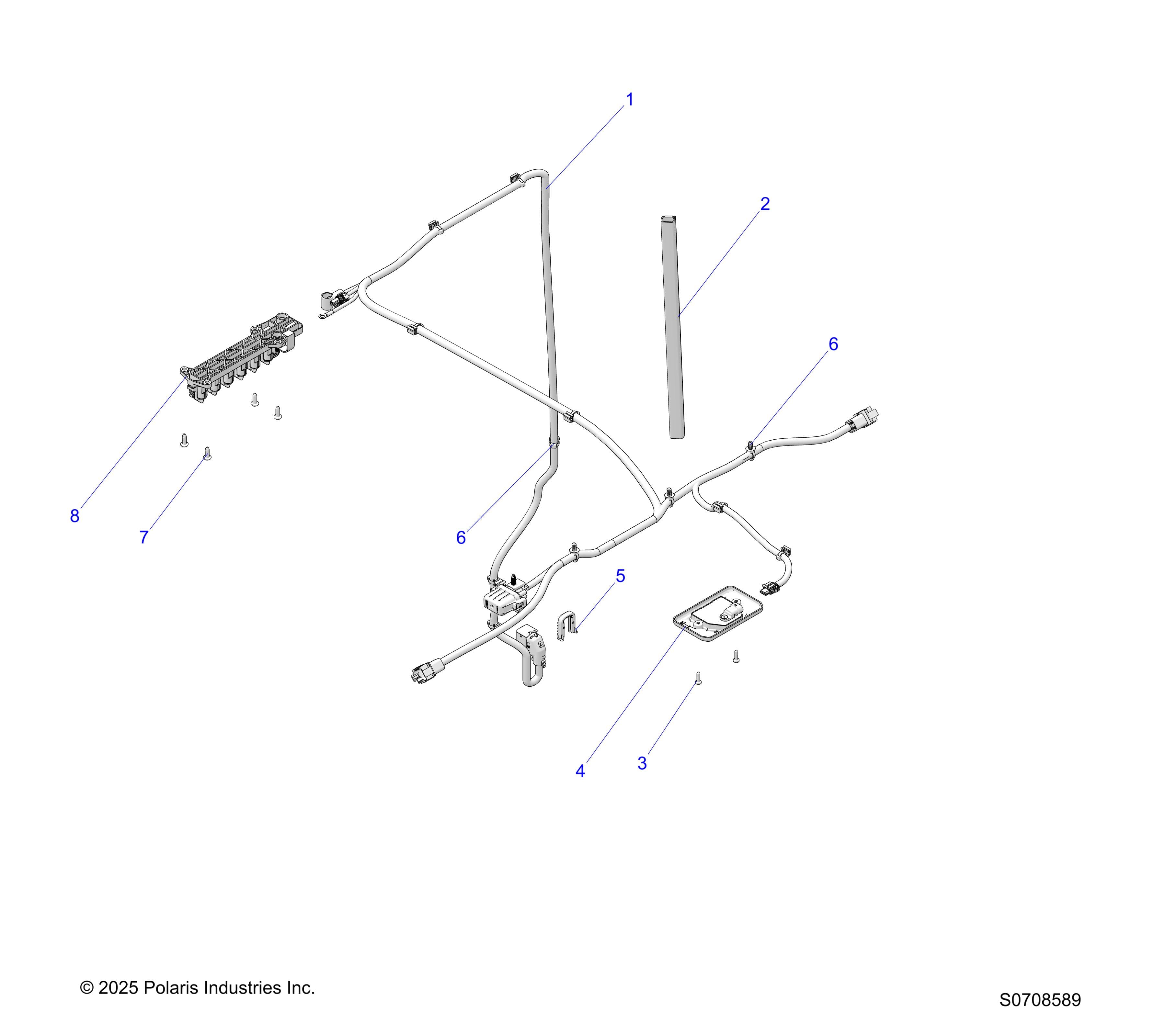 2026 RANGER 1000 XP CREW NSTR ULTIMATE TRAIL BOSS — ELECTRICAL, ROOF diagram