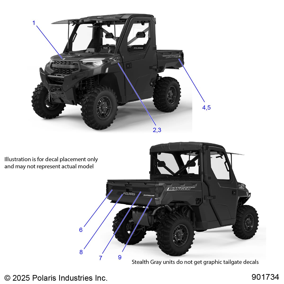 2026 RANGER 1000 XP NSTR ULTIMATE — BODY, DECALS, GRAPHIC - R26RRY99A9/AF/AH/AB/AS/B9/BH/BB/BS (901734) diagram