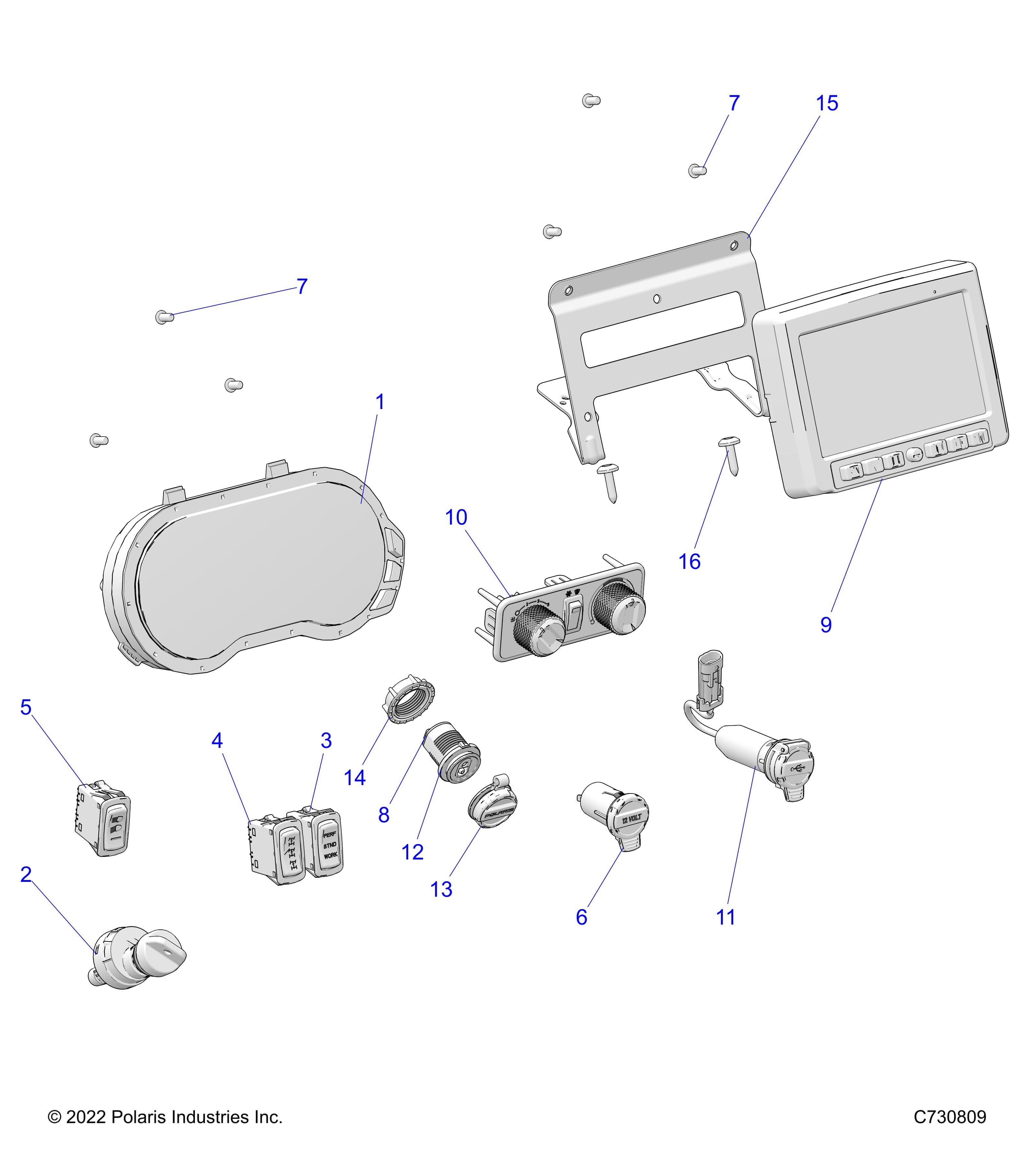 2026 RANGER 1000 XP NSTR ULTIMATE — ELECTRICAL, DASH INSTRUMENTS - R26RRY99A9/AF/AH/AB/AS/B9/BH/BB/BS (C730809) diagram