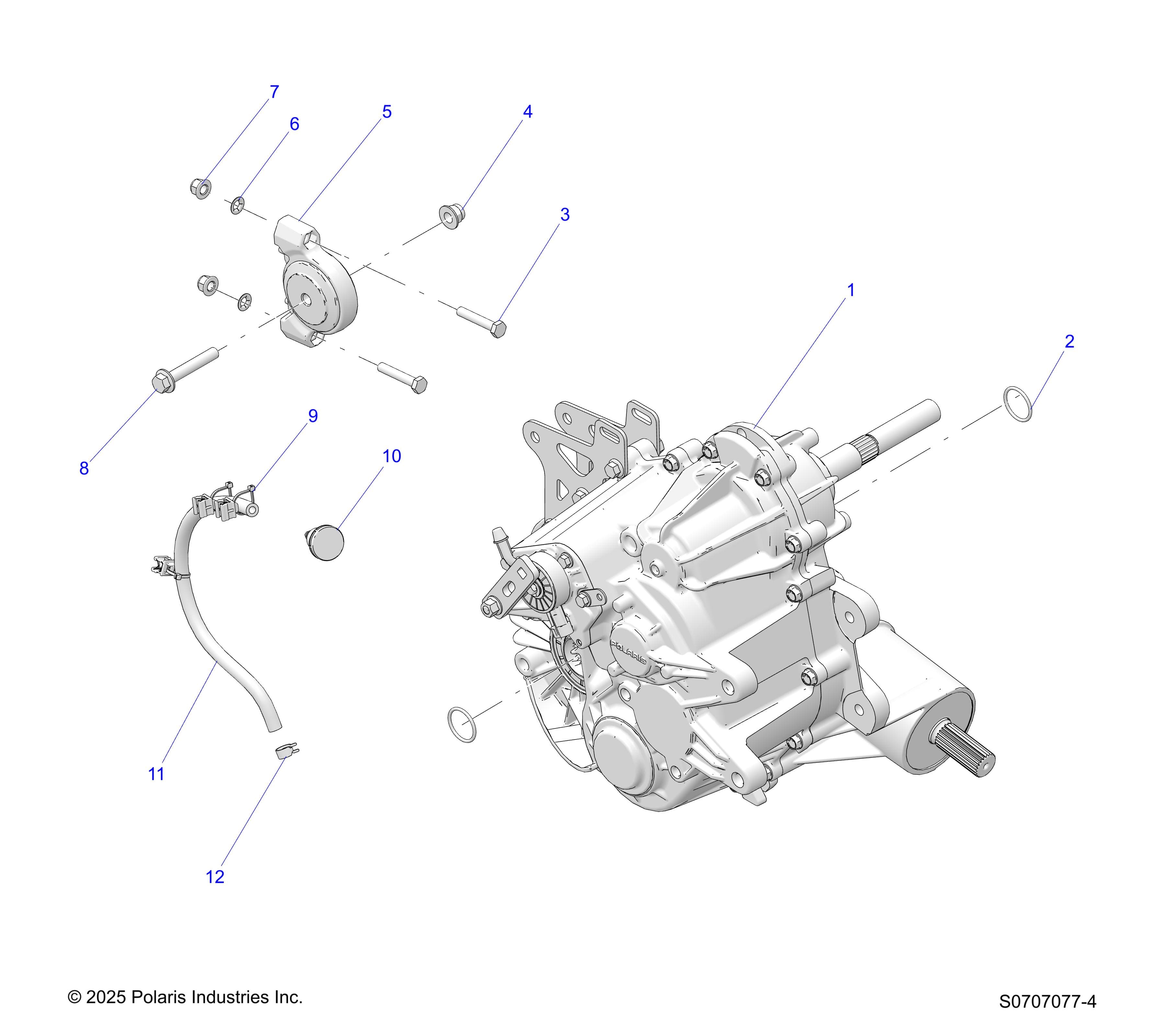2026 RANGER 1000 CABBED — DRIVE TRAIN, MAIN GEARCASE MOUNTING diagram