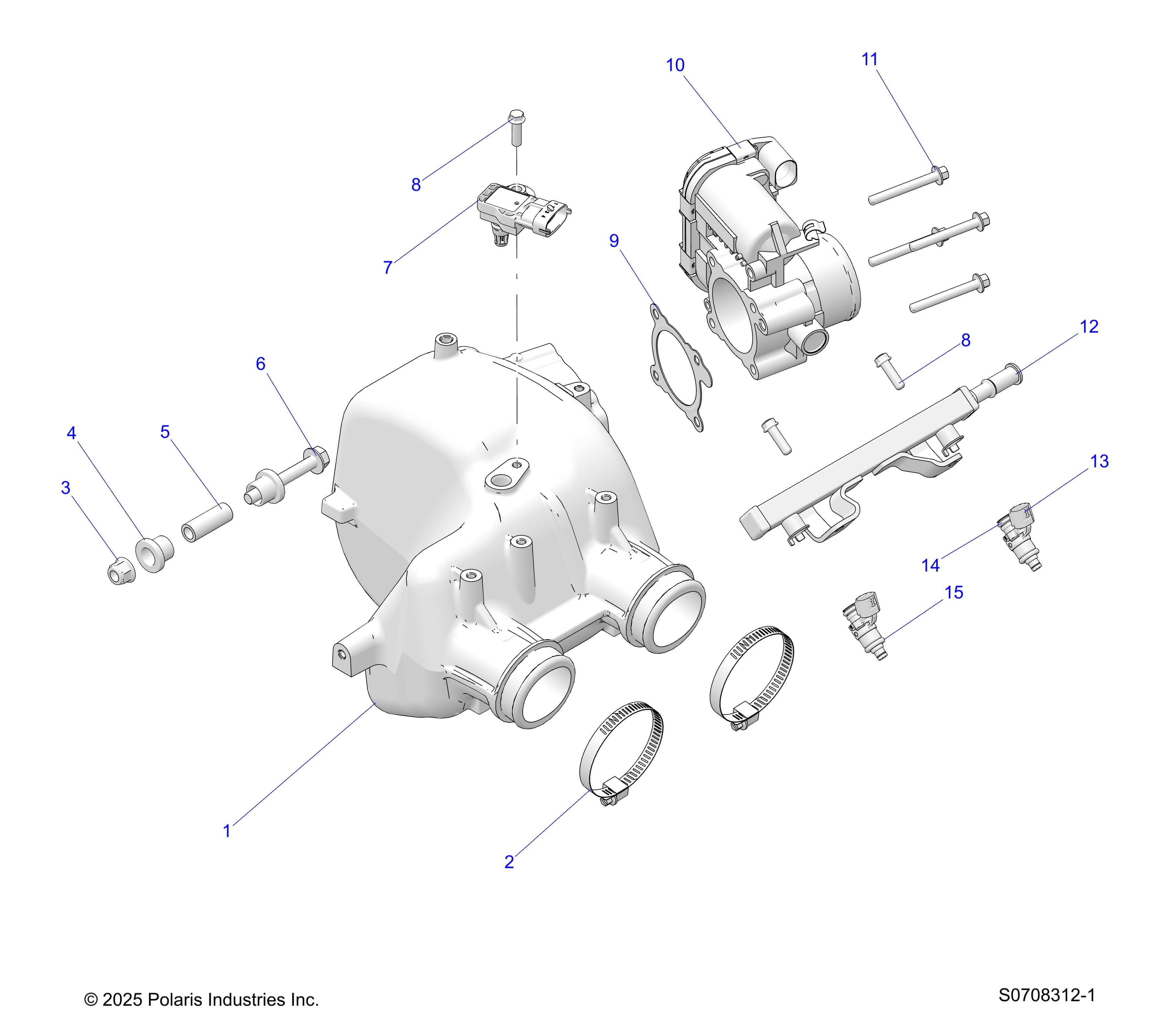 2026 RANGER 1000 NON EPS — ENGINE, AIR INTAKE MANIFOLD diagram