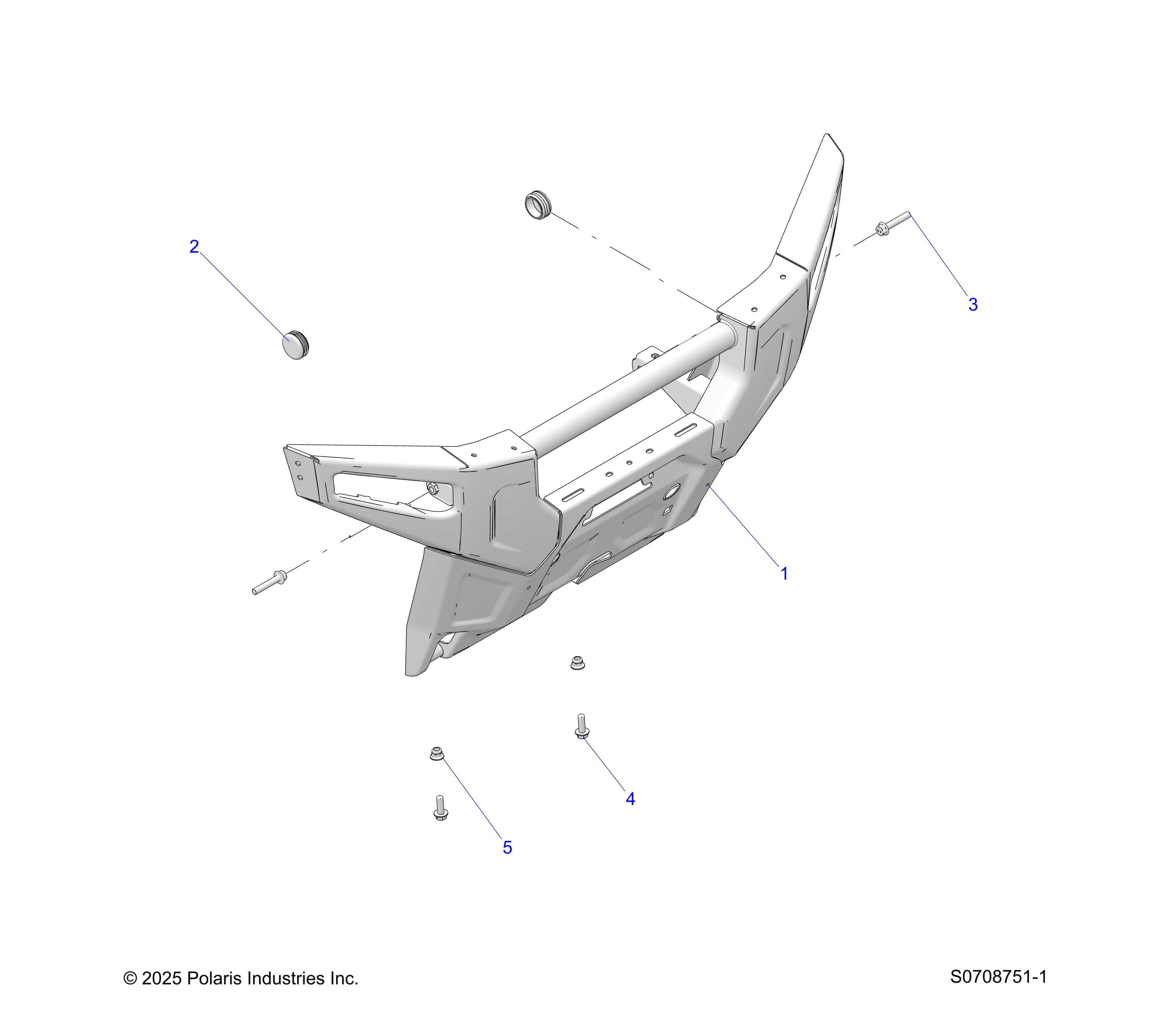 2026 RANGER 1000 XP PREMIUM — BODY, FRONT BUMPER diagram
