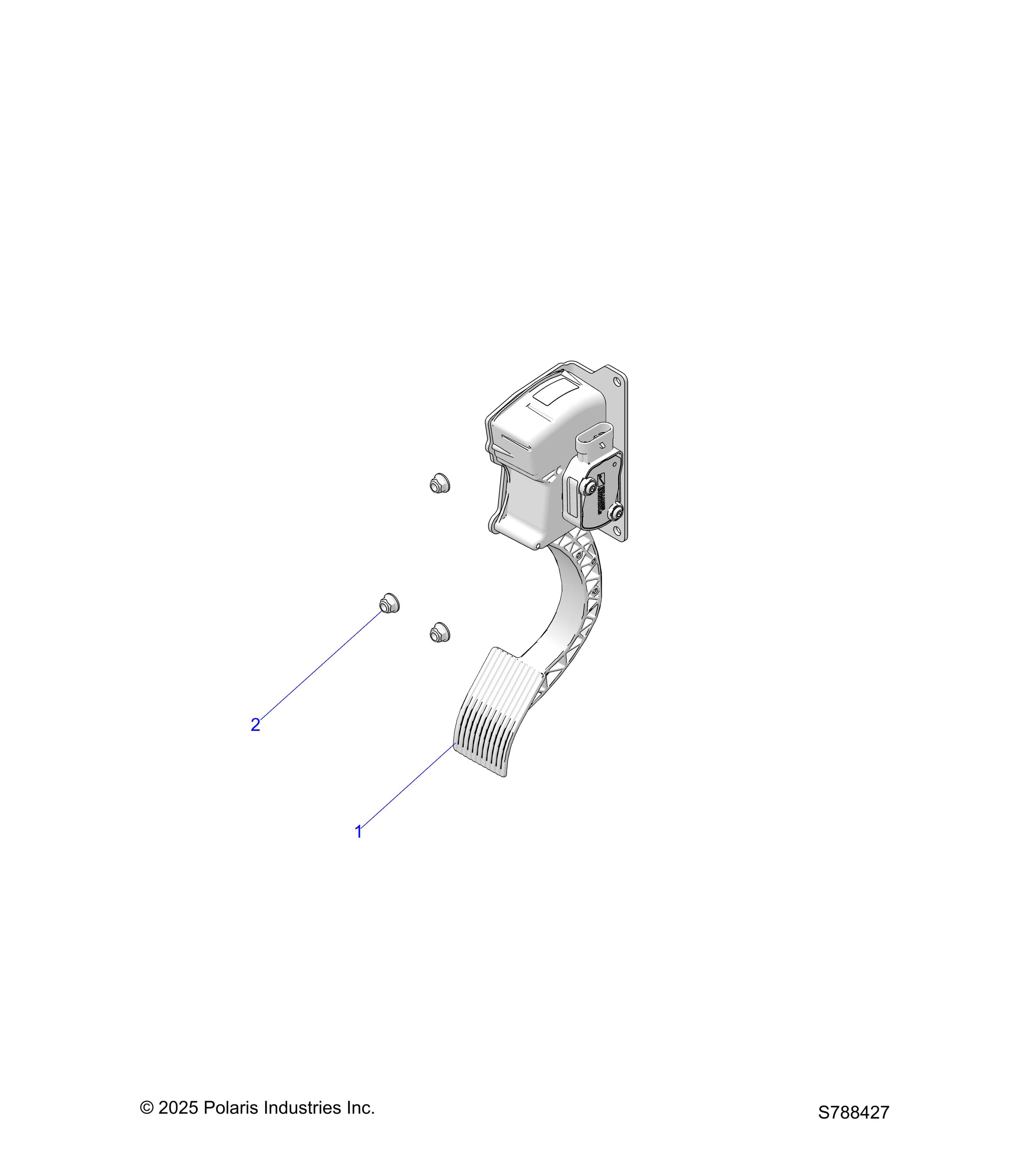 2026 RANGER 500 — ENGINE, THROTTLE PEDAL diagram