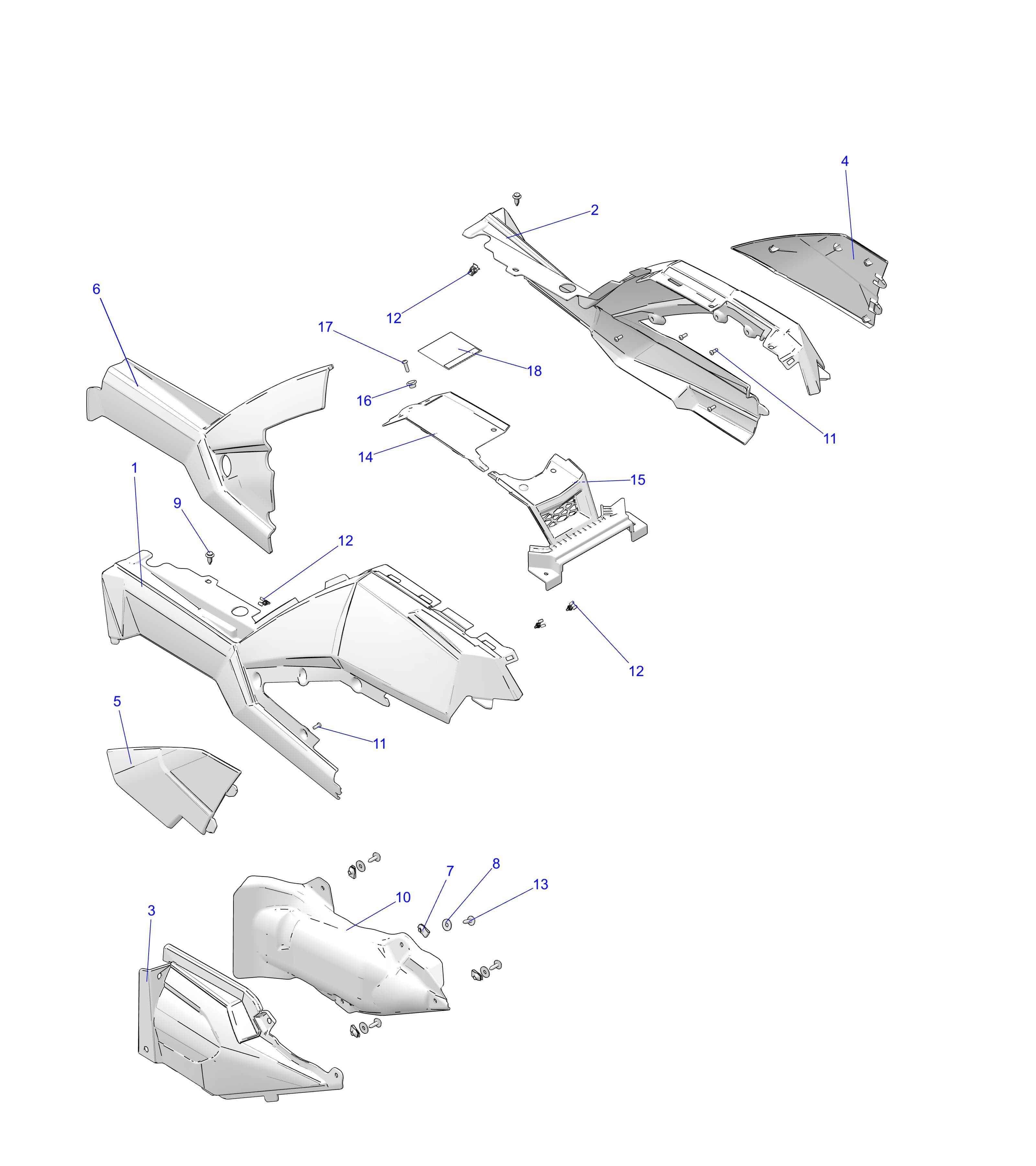 2026 SPORTSMAN 850 48" R02 - A26SXA85A1 — BODY, SIDE PANELS and COVERS - A26SXA85A1 (C102701) diagram