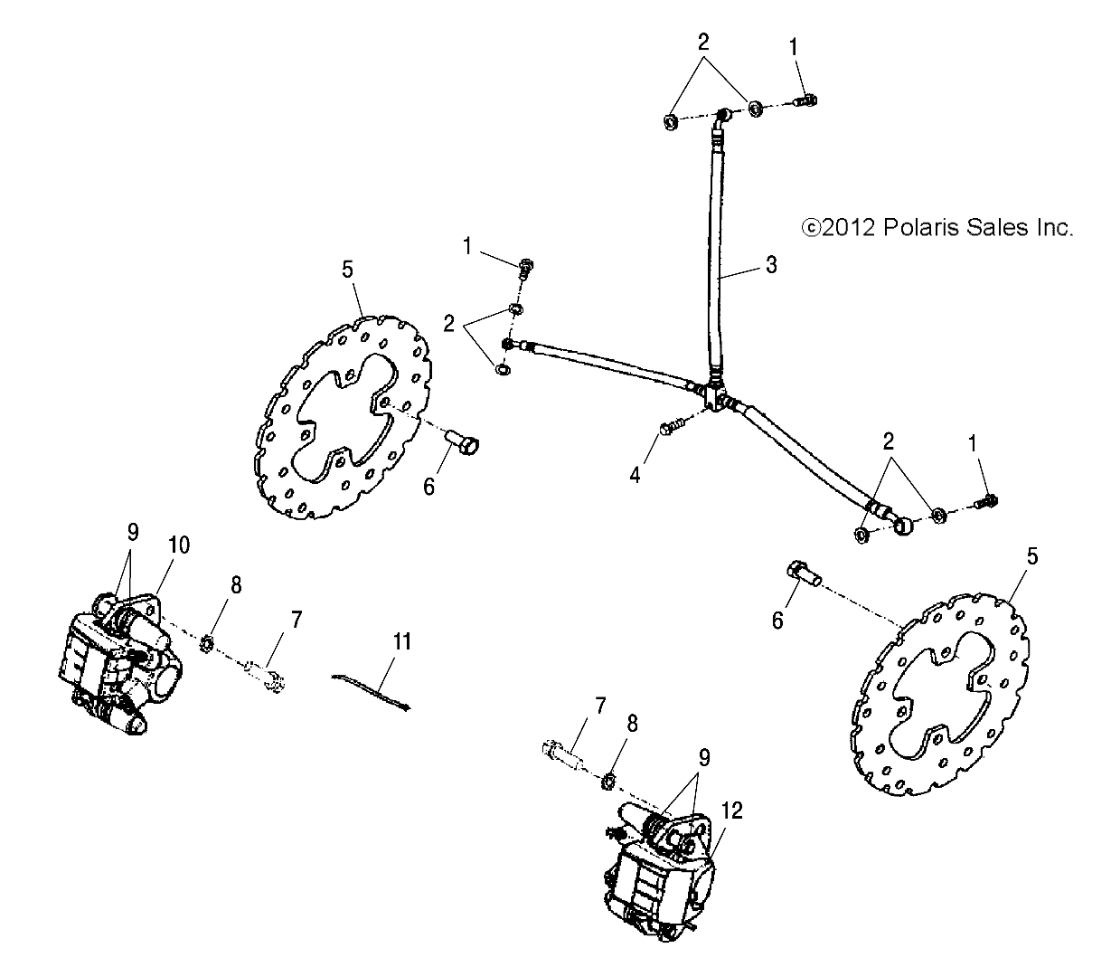 2026 PHOENIX 200 R01 - A26YPA20A4 — BRAKES, FRONT - A26YPA20A4 (49ATVBRAKEFRT13PHX) diagram