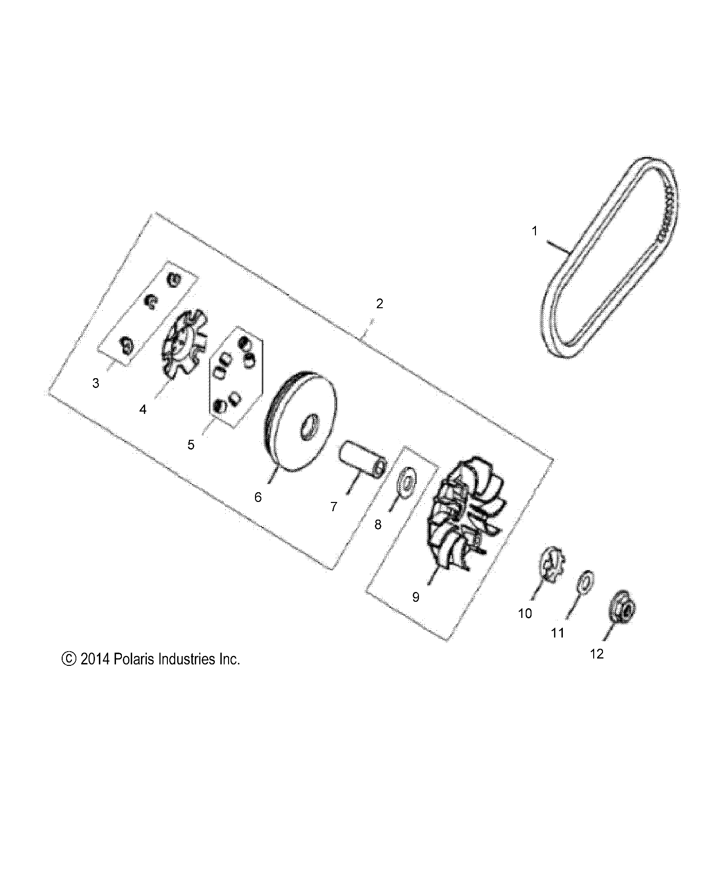 2026 PHOENIX 200 R01 - A26YPA20A4 — DRIVE TRAIN, PRIMARY CLUTCH - A26YPA20A4 (49ATVCLUTCH14PHX) diagram