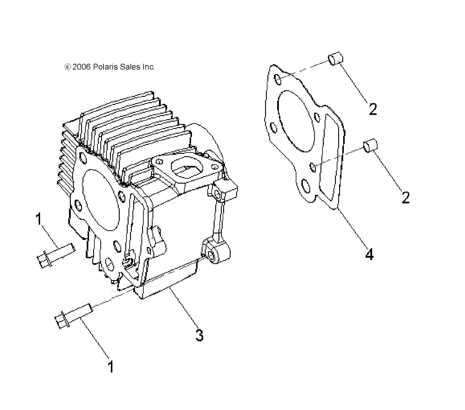 2026 SPORTSMAN 110 R01 - A26YFA11B5 — ENGINE, CYLINDER - A26YFA11B5 (A00015) diagram