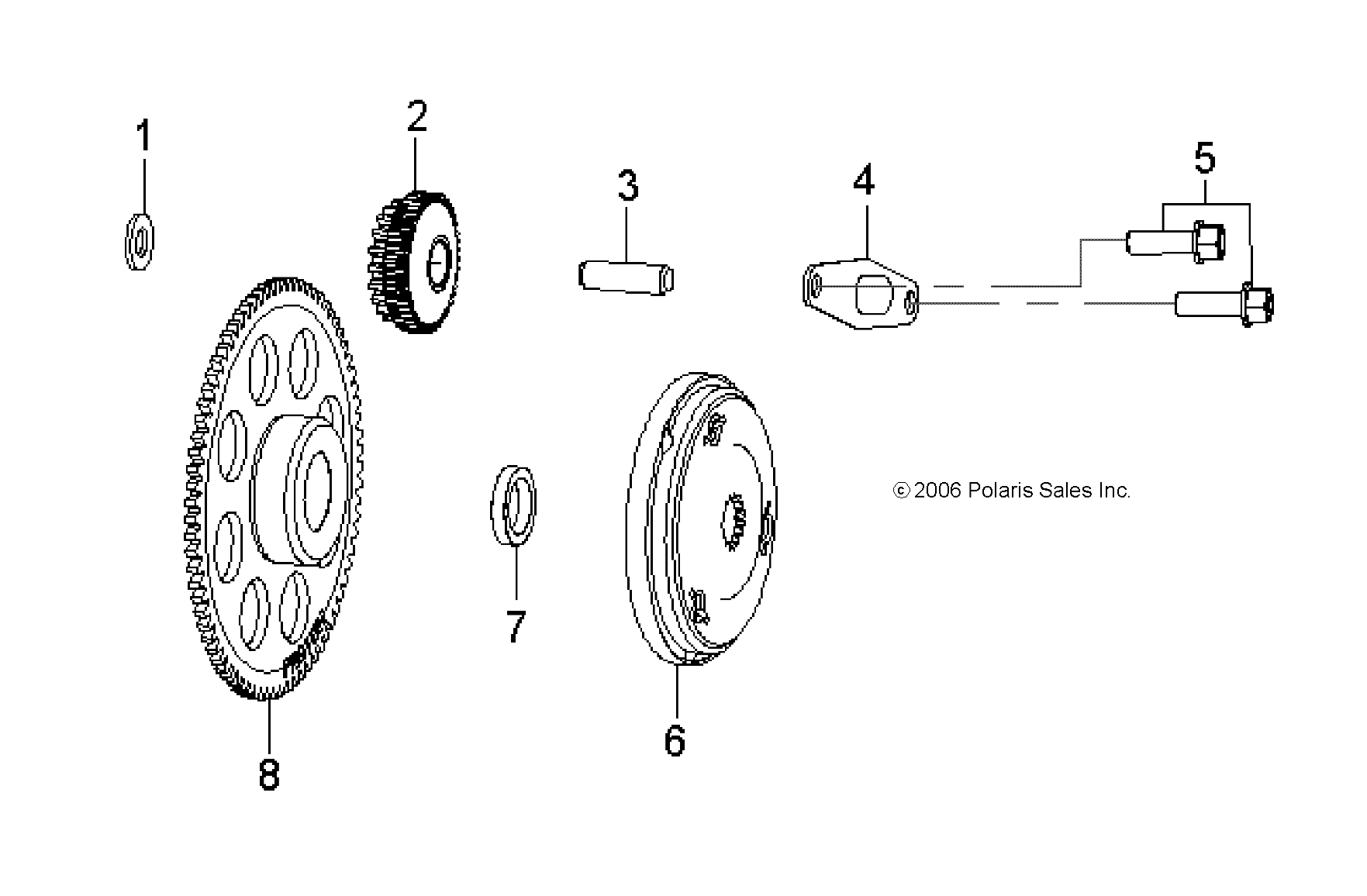 2026 SPORTSMAN 110 R01 - A26YFA11B5 — ENGINE, STARTER - A25YFA11B5 (49ATVSTARTER207OTLW90) diagram