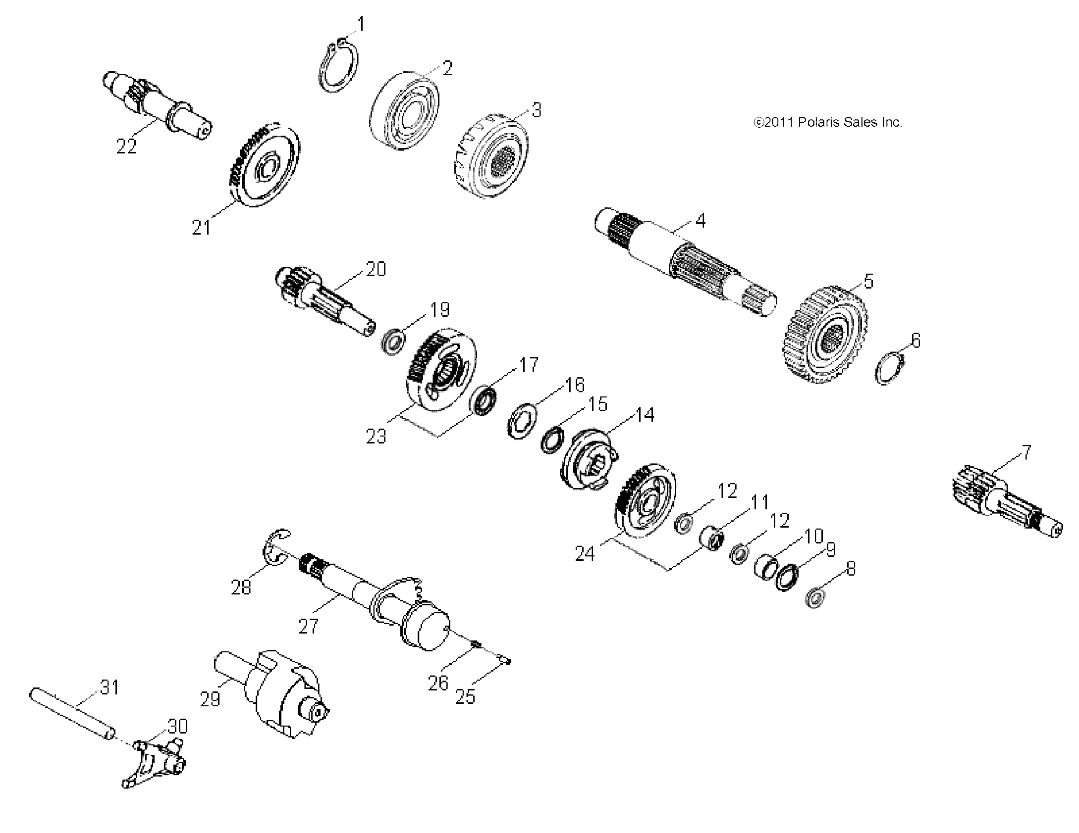 2026 PHOENIX 200 R01 - A26YPA20A4 — DRIVE TRAIN, TRANSMISSION - A26YPA20A4 (49ATVTRANSMISSION12PHX) diagram
