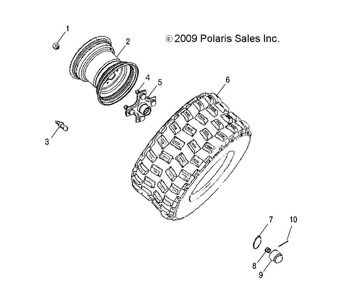 2026 PHOENIX 200 R01 - A26YPA20A4 — WHEELS, REAR - A26YPA20A4 (49ATVWHEELREAR10PHX) diagram