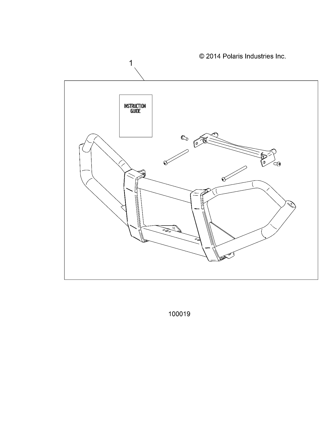 2026 SPORTSMAN TOURING XP 1000 R01 - A26SYY95AK — BODY, BRUSHGUARDS - A26SYY95AK (100019) diagram