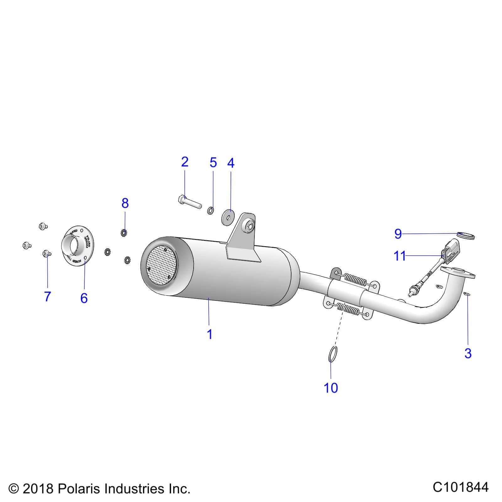 2026 RANGER 150 EFI — ENGINE, EXHAUST SYSTEM, EVAP - R26HZA15B5 (C101844) diagram