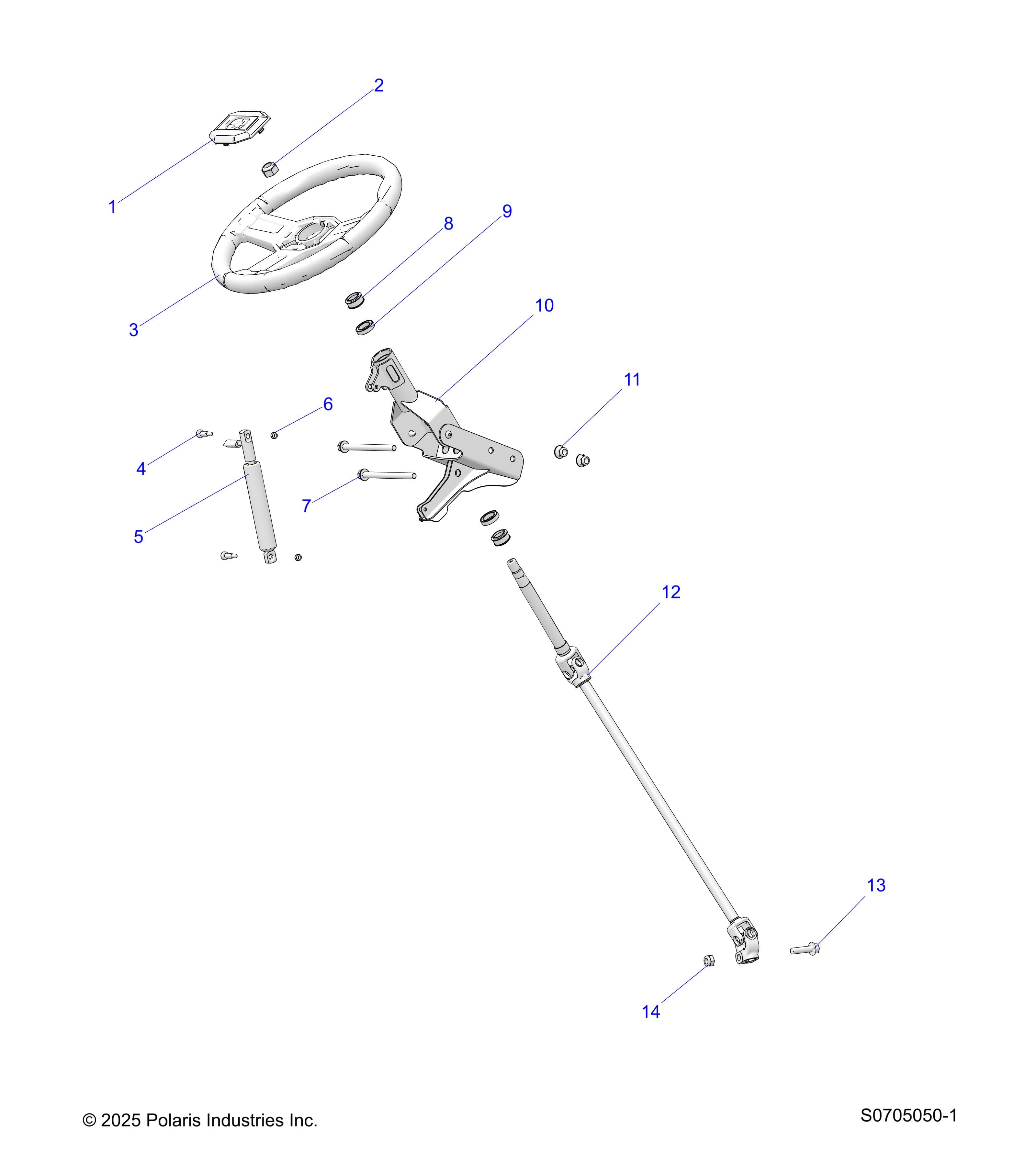 2026 RANGER 500 — STEERING, ASSEMBLY diagram