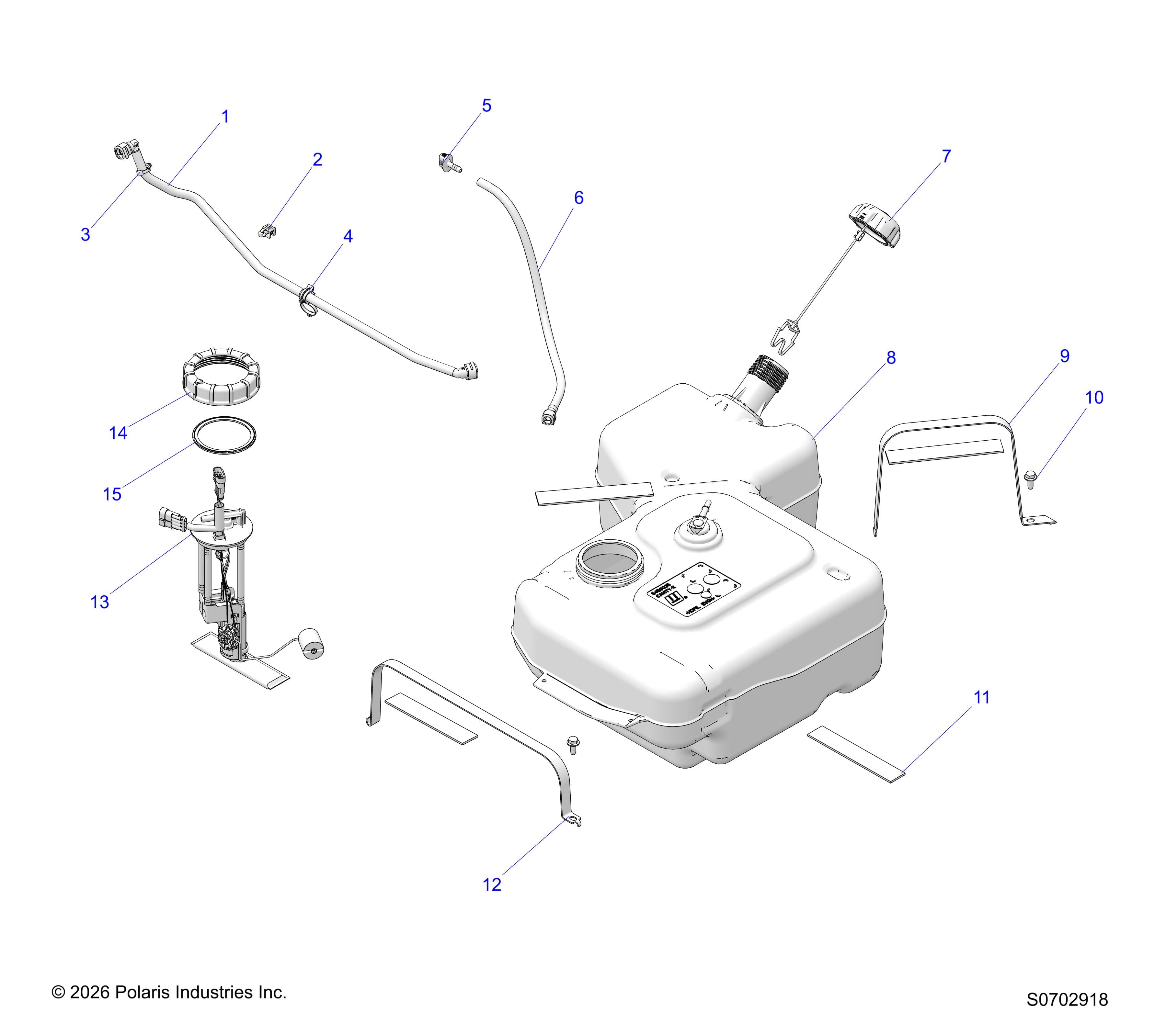 2026 RANGER 1000 CABBED — FUEL SYSTEM diagram