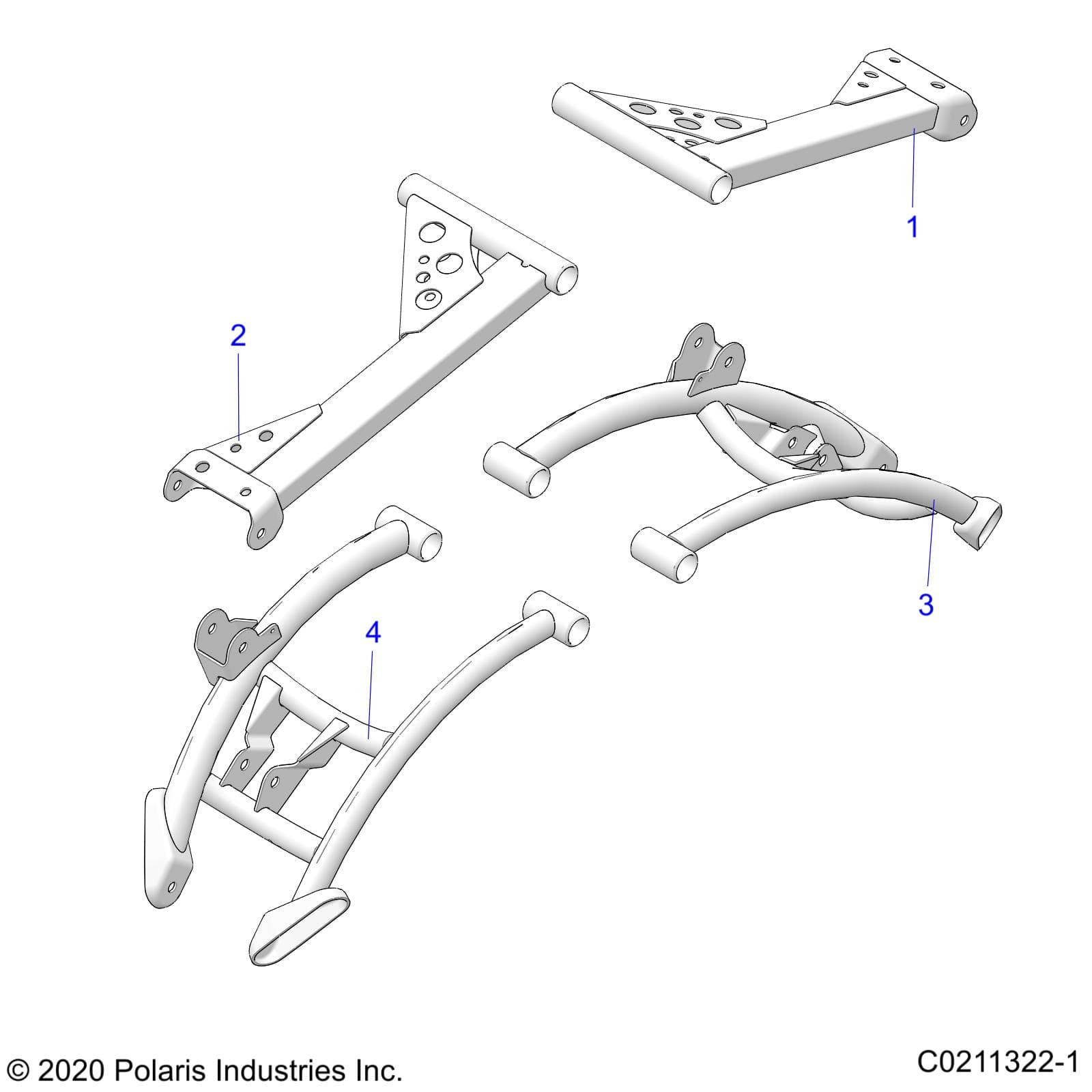 2026 SPORTSMAN 1000 ULTIMATE 49S R01 - A26SXR95AG — SUSPENSION, REAR CONTROL ARMS - A26SXR95AG (C0211322-1) diagram