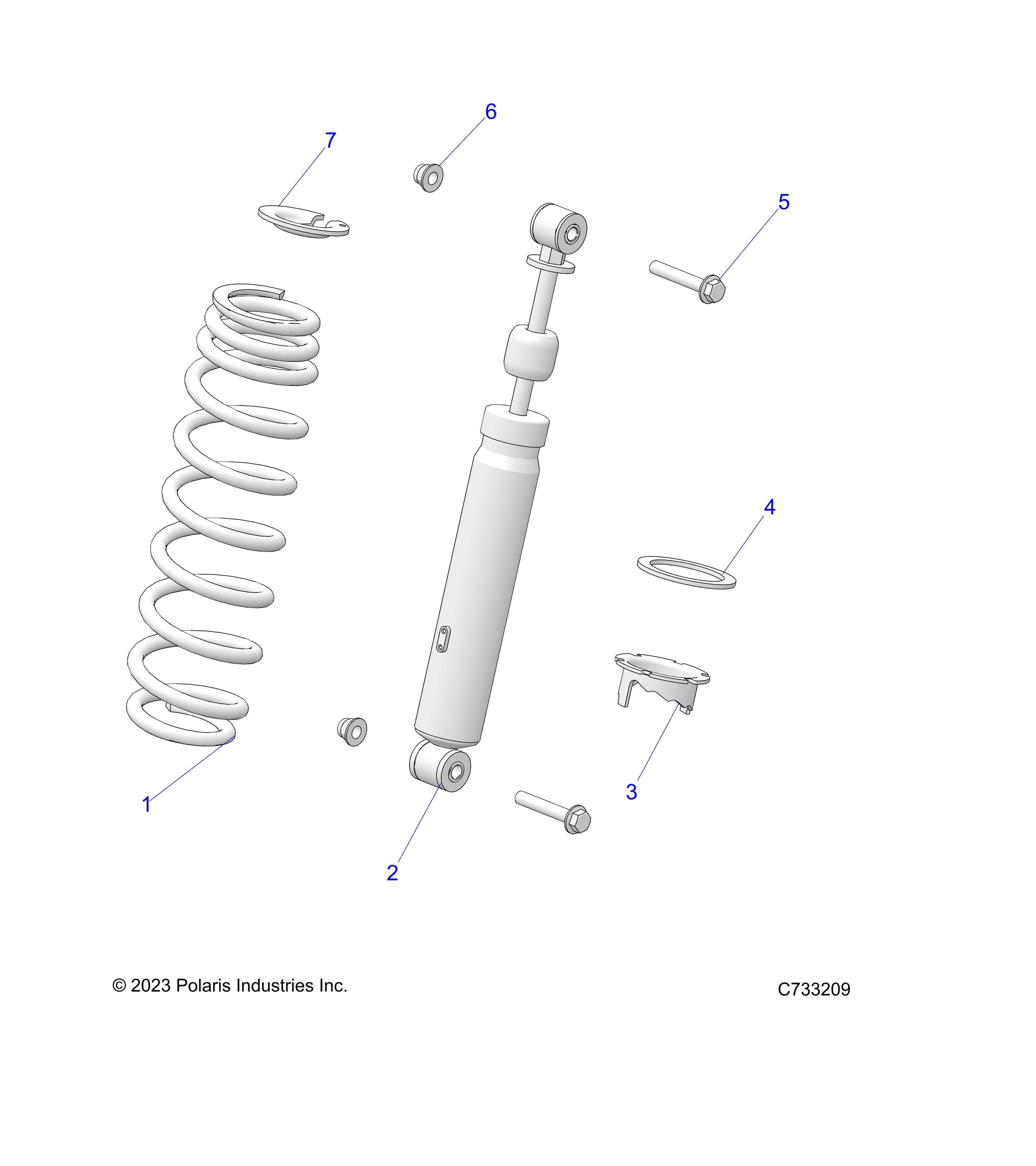 2026 RANGER 1000 XP PREMIUM — SUSPENSION, REAR SHOCK MOUNTING - R26RRE99A9/AF/AH/AB/AS/B9/BF/BH/BB/BS (C730860) diagram