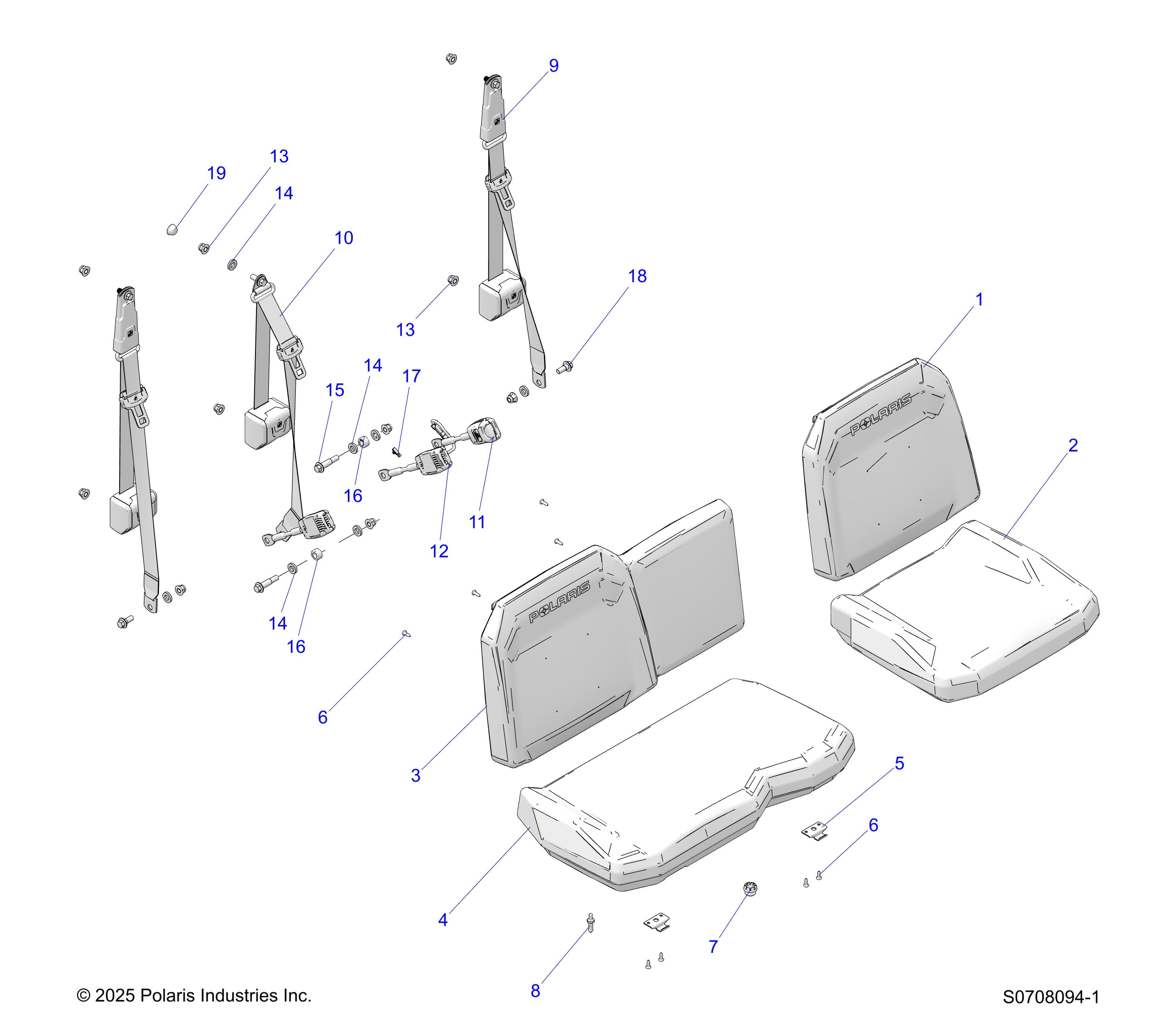 2026 RANGER 1000 EPS — BODY, SEAT diagram