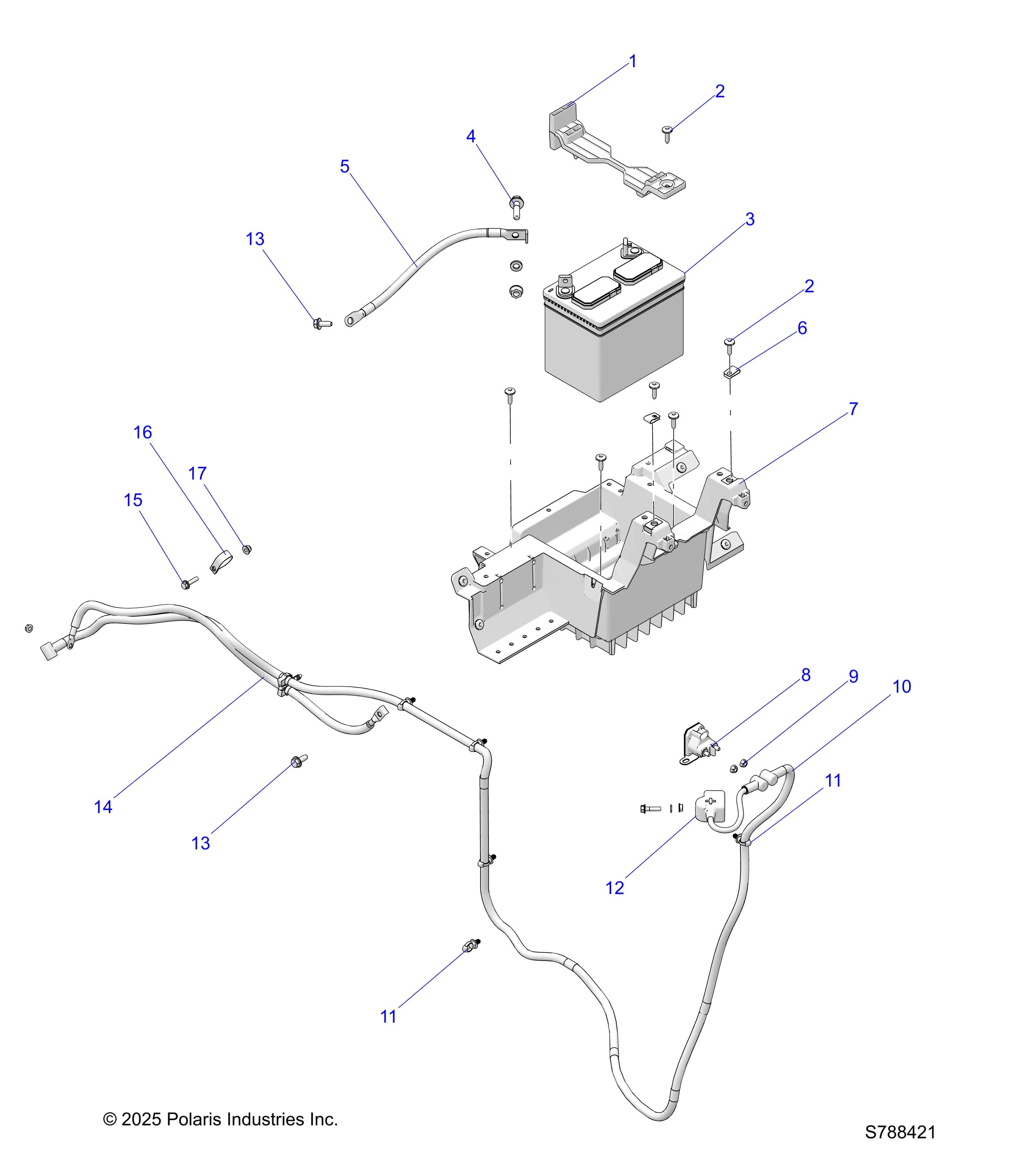 2026 RANGER 500 — ELECTRICAL BATTERY diagram