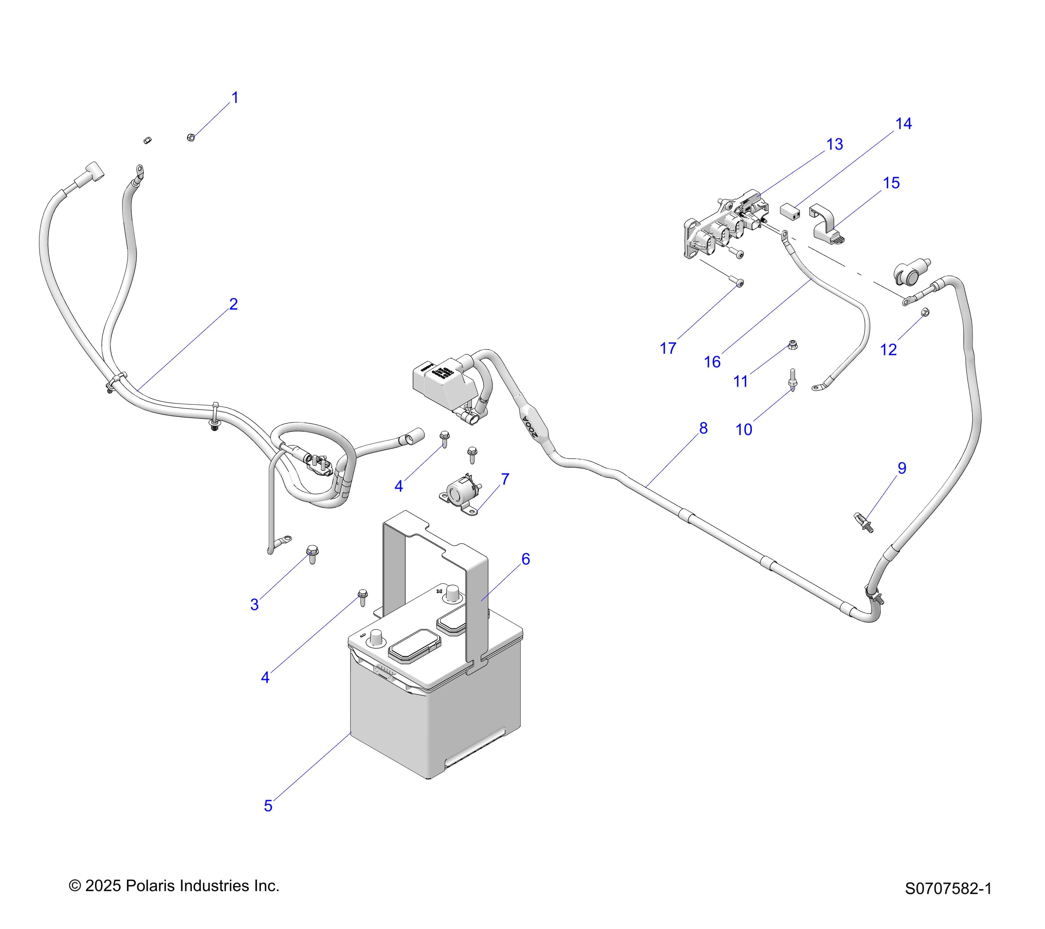 2026 RANGER 1000 EPS — ELECTRICAL, BATTERY diagram
