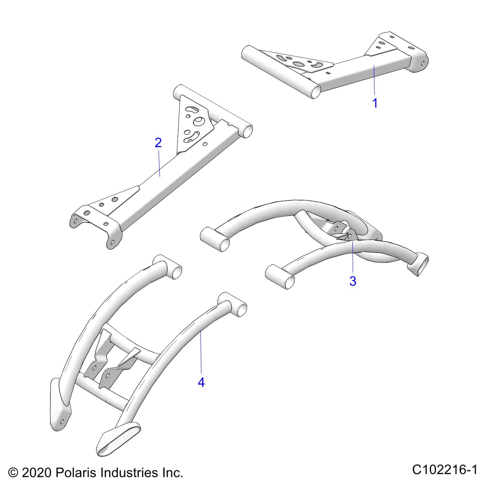 2026 SPORTSMAN XP 1000 MUD R01 - A26SXM95AR — SUSPENSION, REAR CONTROL ARMS - A26SXM95AR (C102216-1) diagram