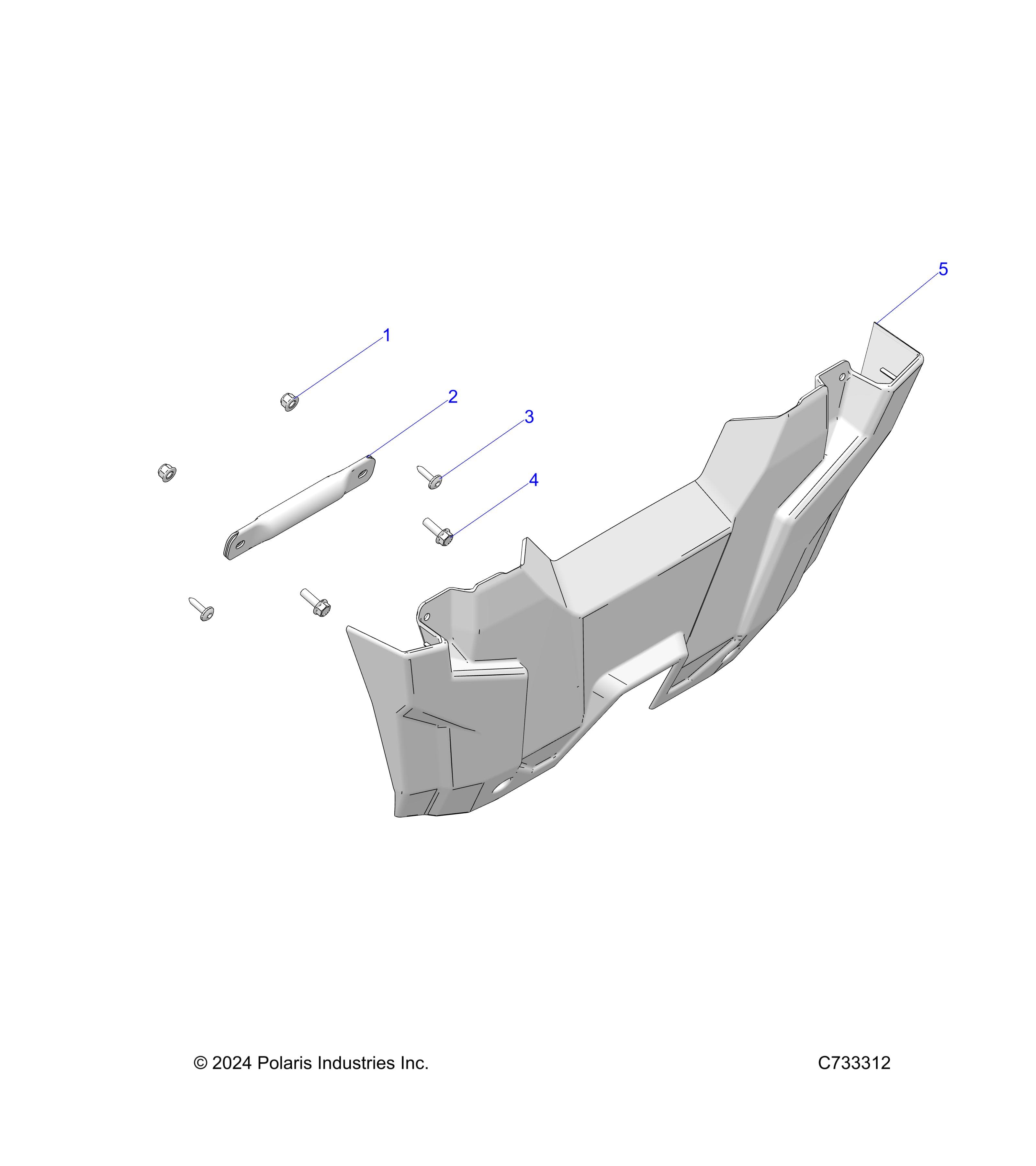 2026 RANGER 1000 NON EPS — BODY, FRONT BUMPER - R26TAA99A1/B1 (C733312) diagram