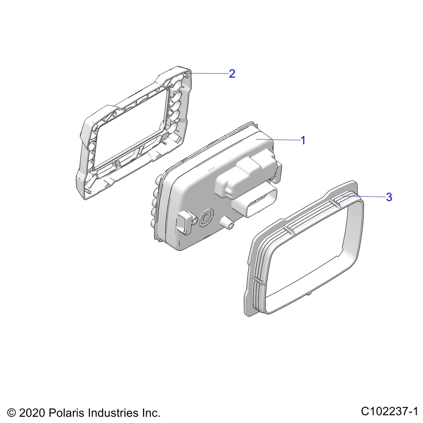 2026 SPORTSMAN TOURING 570 PREM — ELECTRICAL, GAUGES and INDICATORS - A26SDZ57AB (C102237-1) diagram
