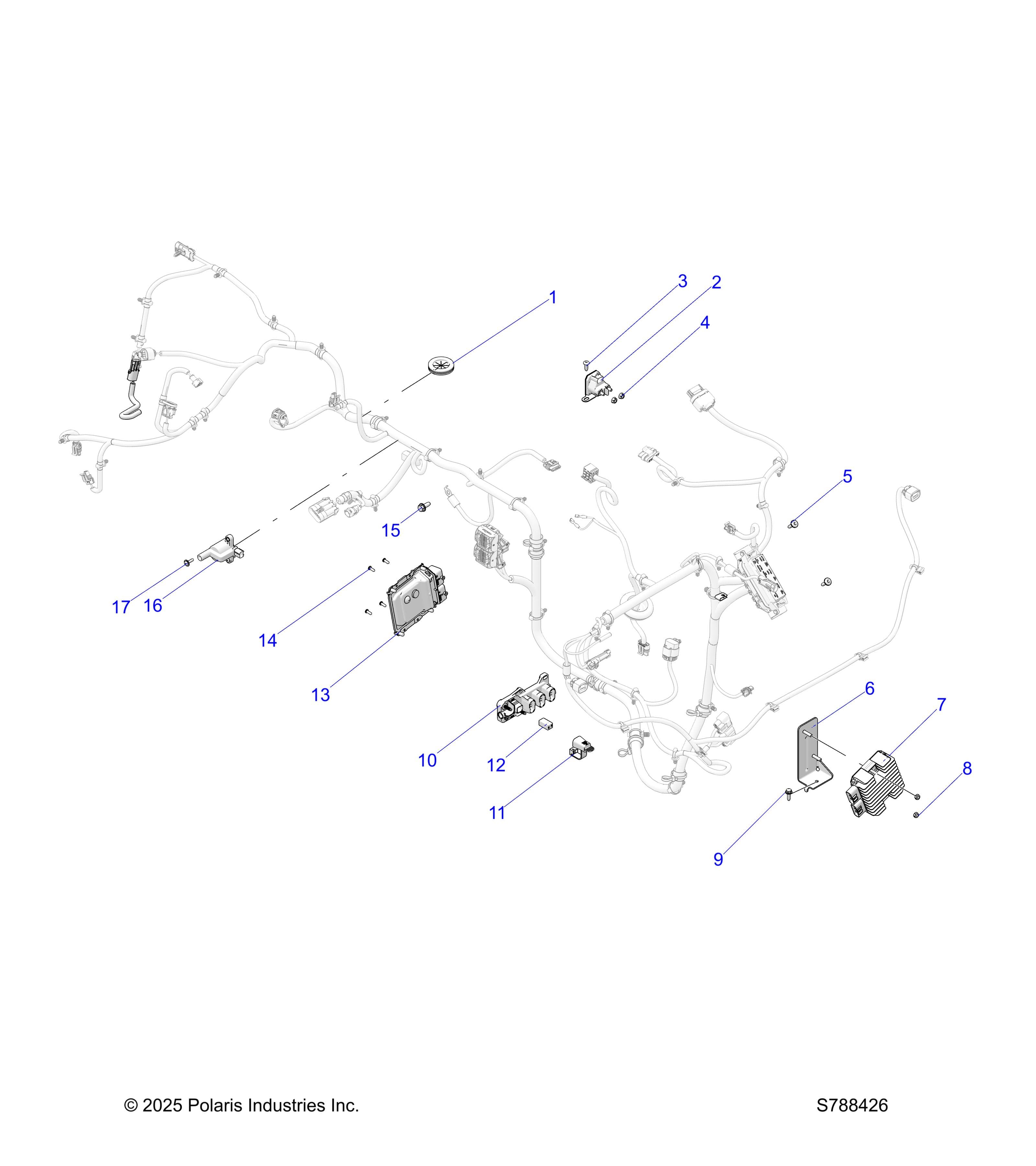 2026 RANGER 500 — ELECTRICAL, WIRE HARNESSES, COMPONENTS diagram