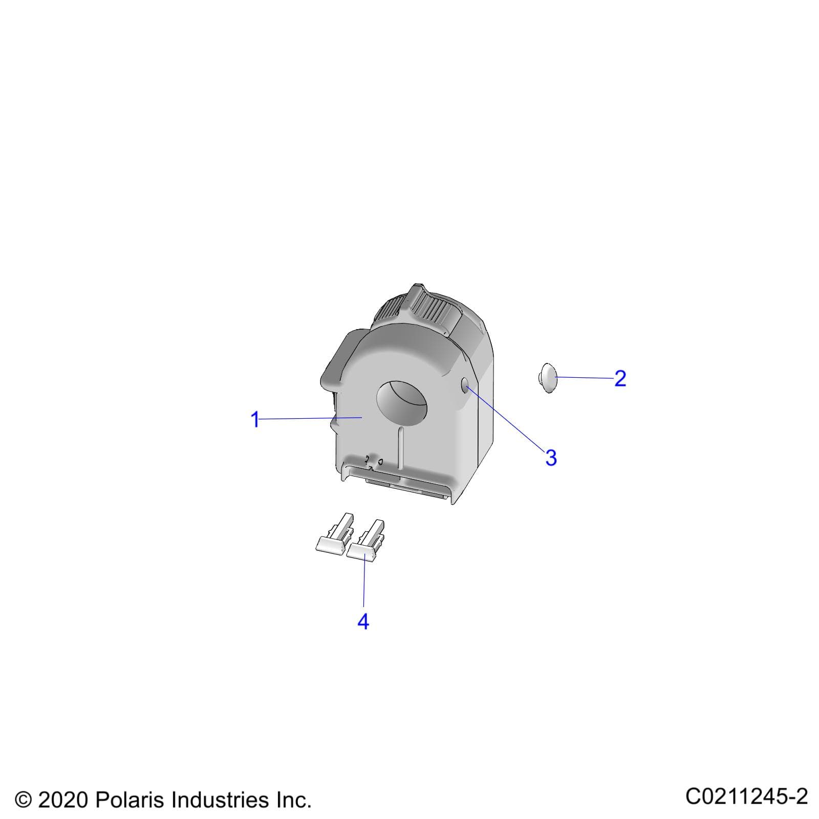 2026 SPORTSMAN TOURING 570 ULT — STEERING, CONTROLS, LEFT HAND CONTROLS - A26SJR57AG (C0211245-2) diagram