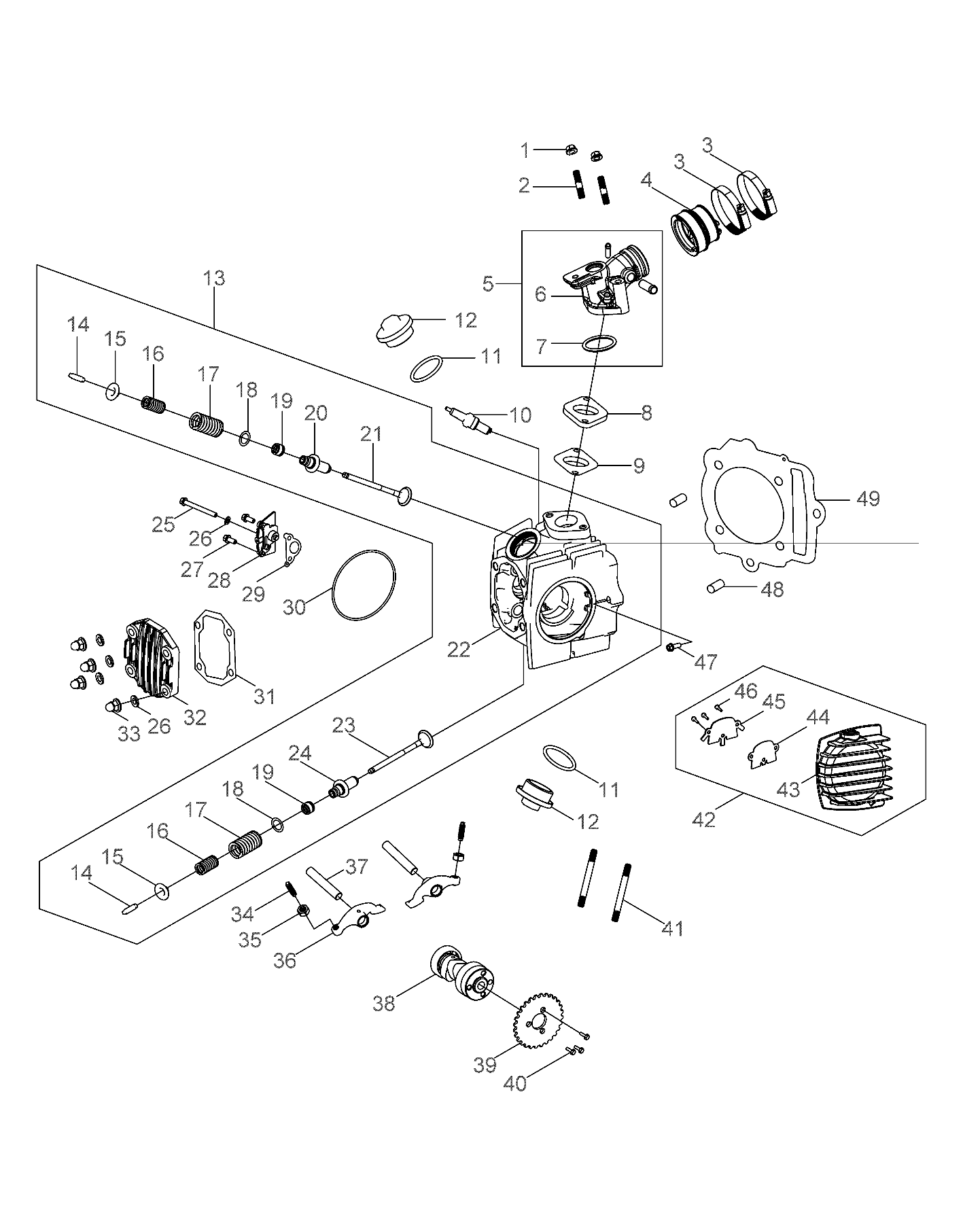 2026 SPORTSMAN 110 R01 - A26YFA11B5 — ENGINE, CYLINDER HEAD - A26YAF11B5 (A00037) diagram
